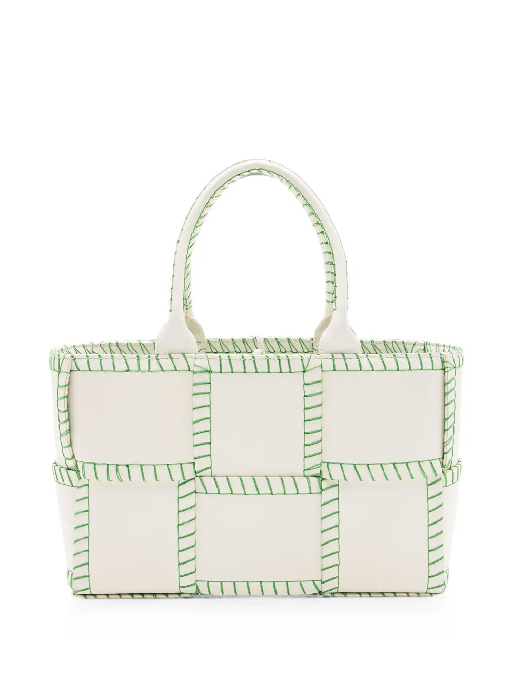 Arco stitched leather tote bag