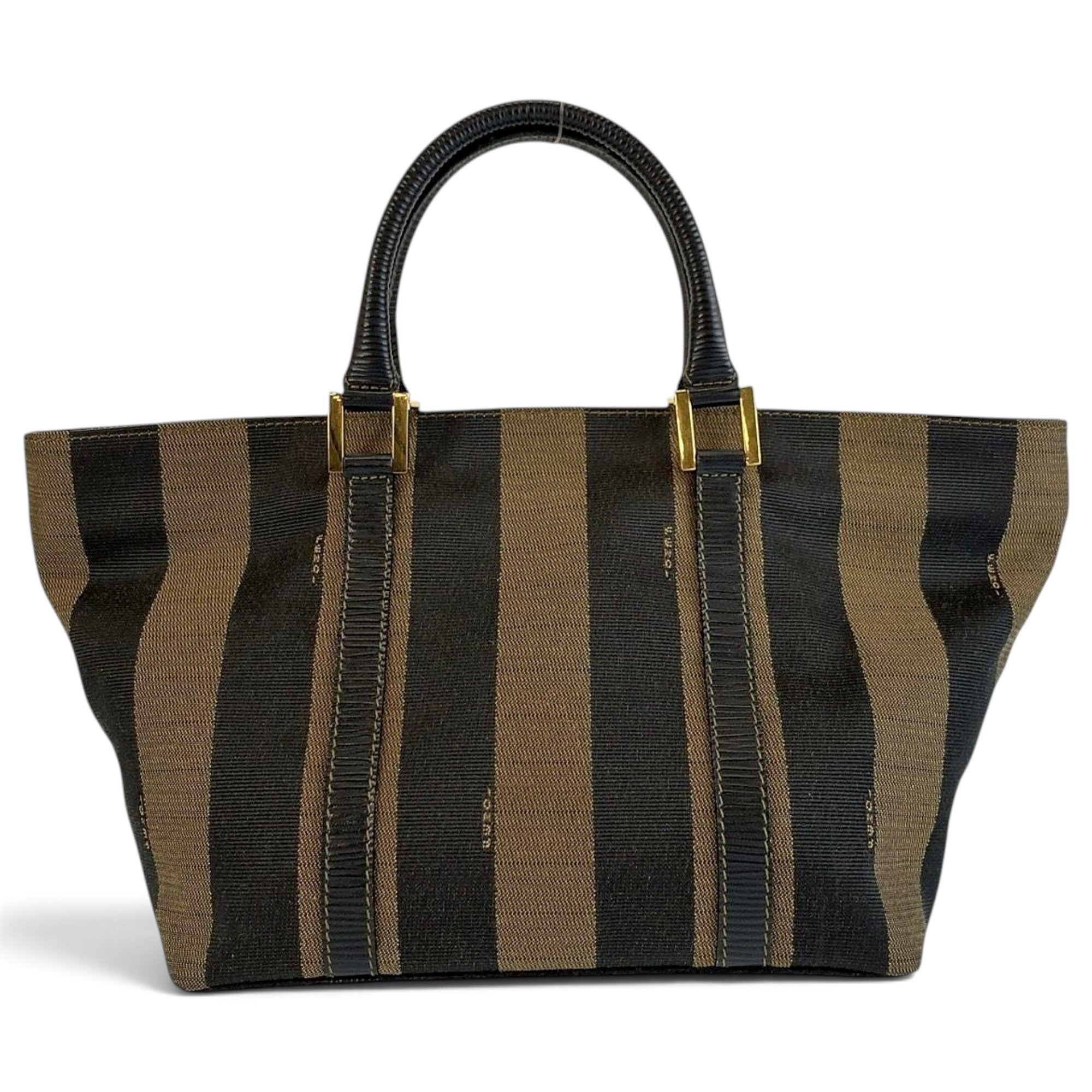 Pocket leather tote