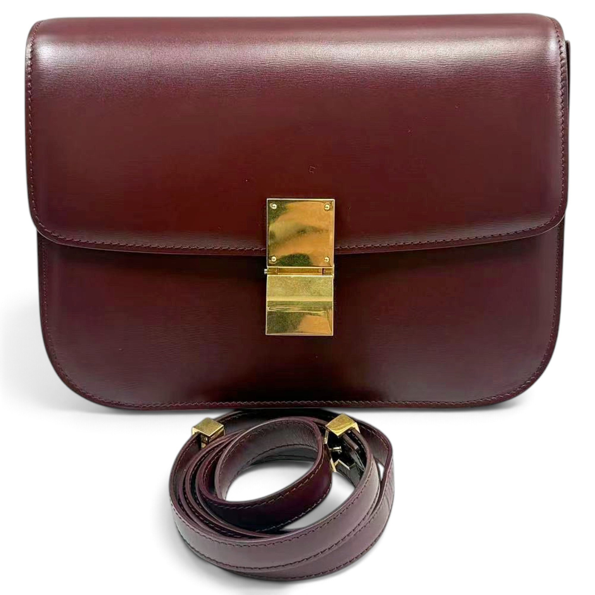 Classic leather crossbody bag