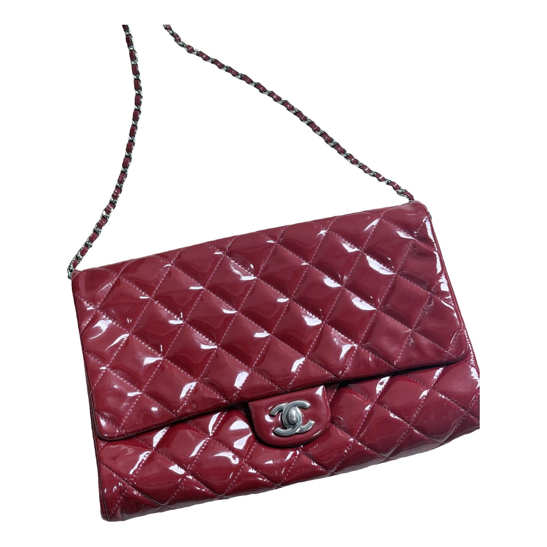 Wallet On Chain Timeless/Classique patent leather handbag