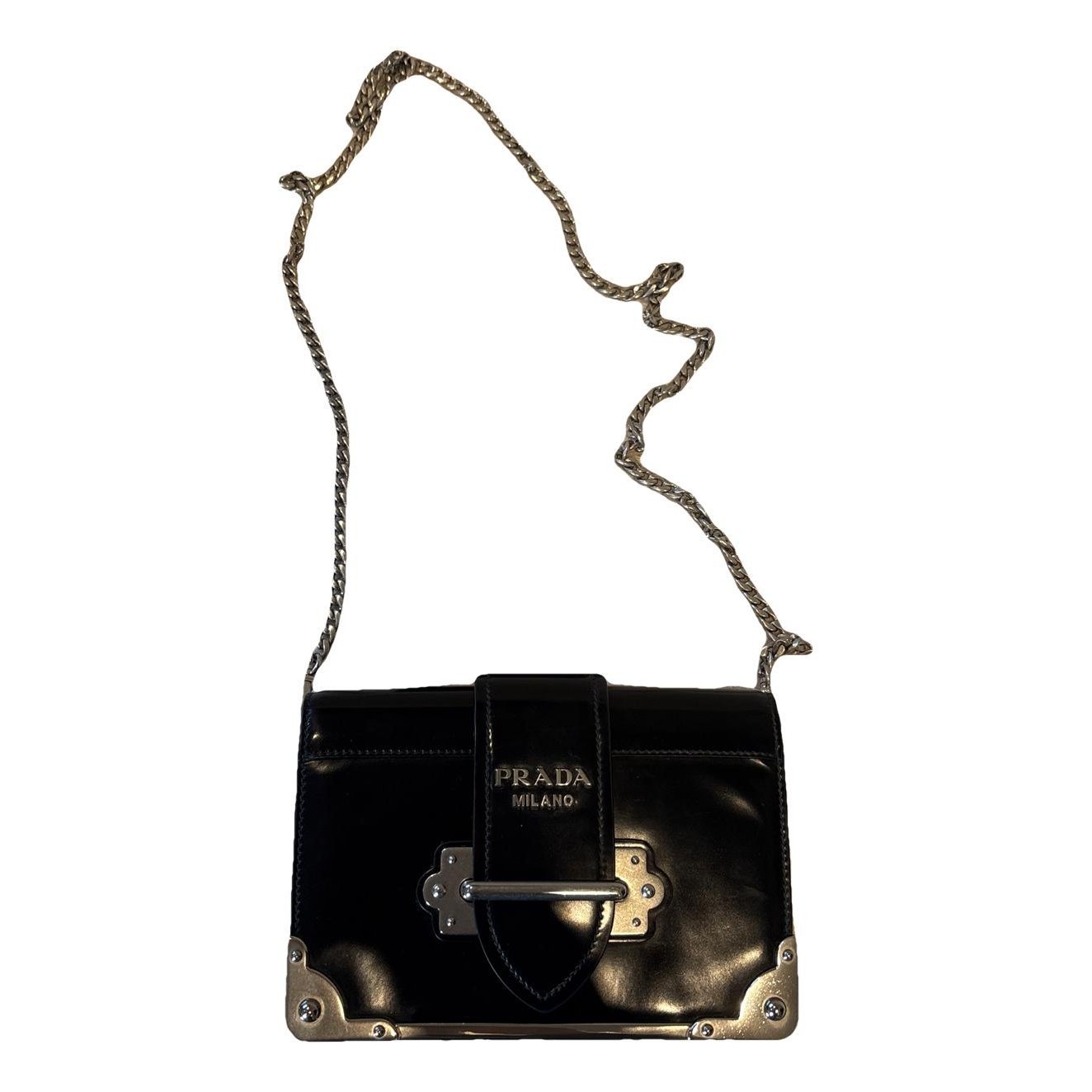 Cahier patent leather crossbody bag