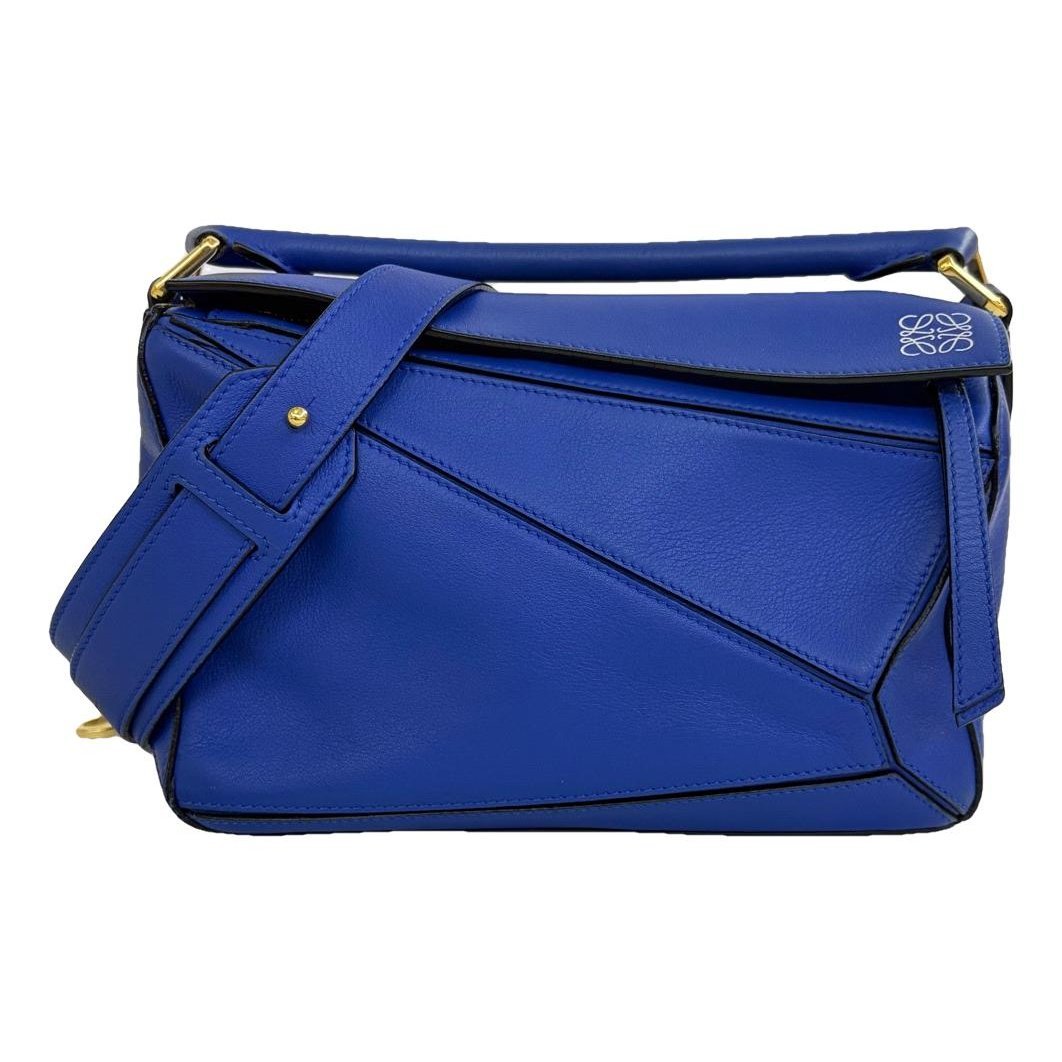 Puzzle leather handbag