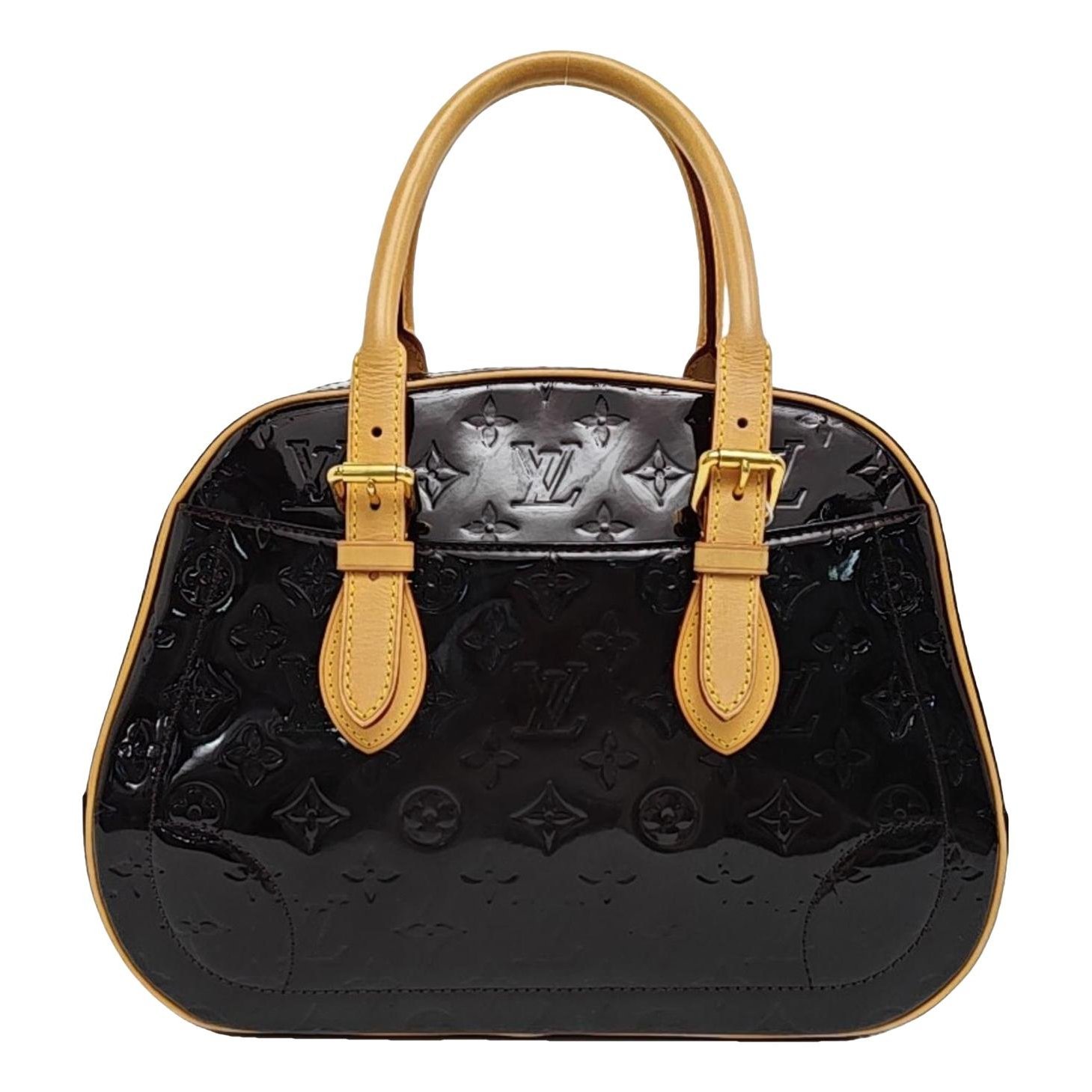 Patent leather handbag