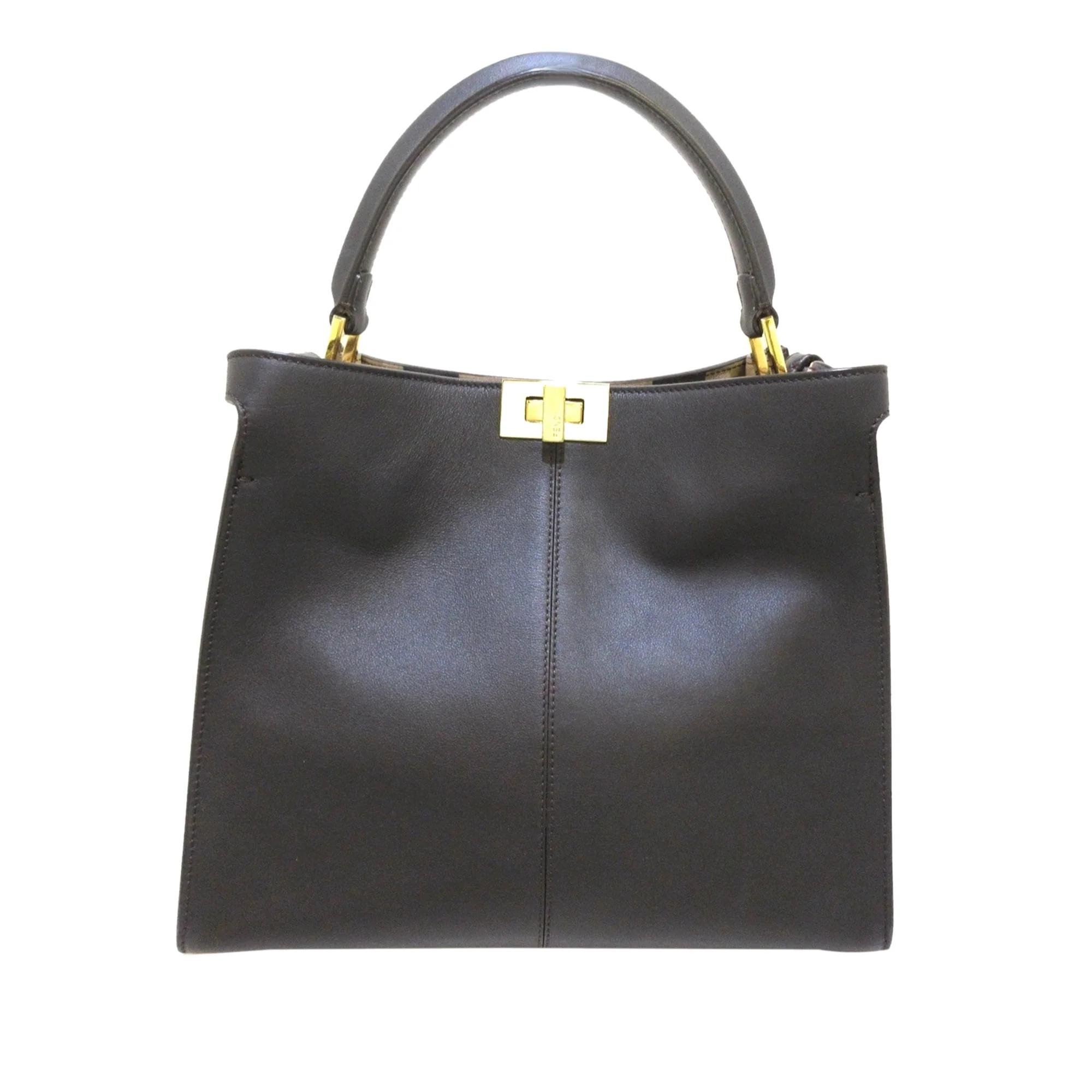 Fendi Peekaboo leather satchel