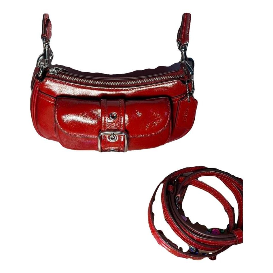 Smooth Crossbody patent leather crossbody bag