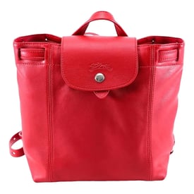 Longchamp Pliage leather backpack