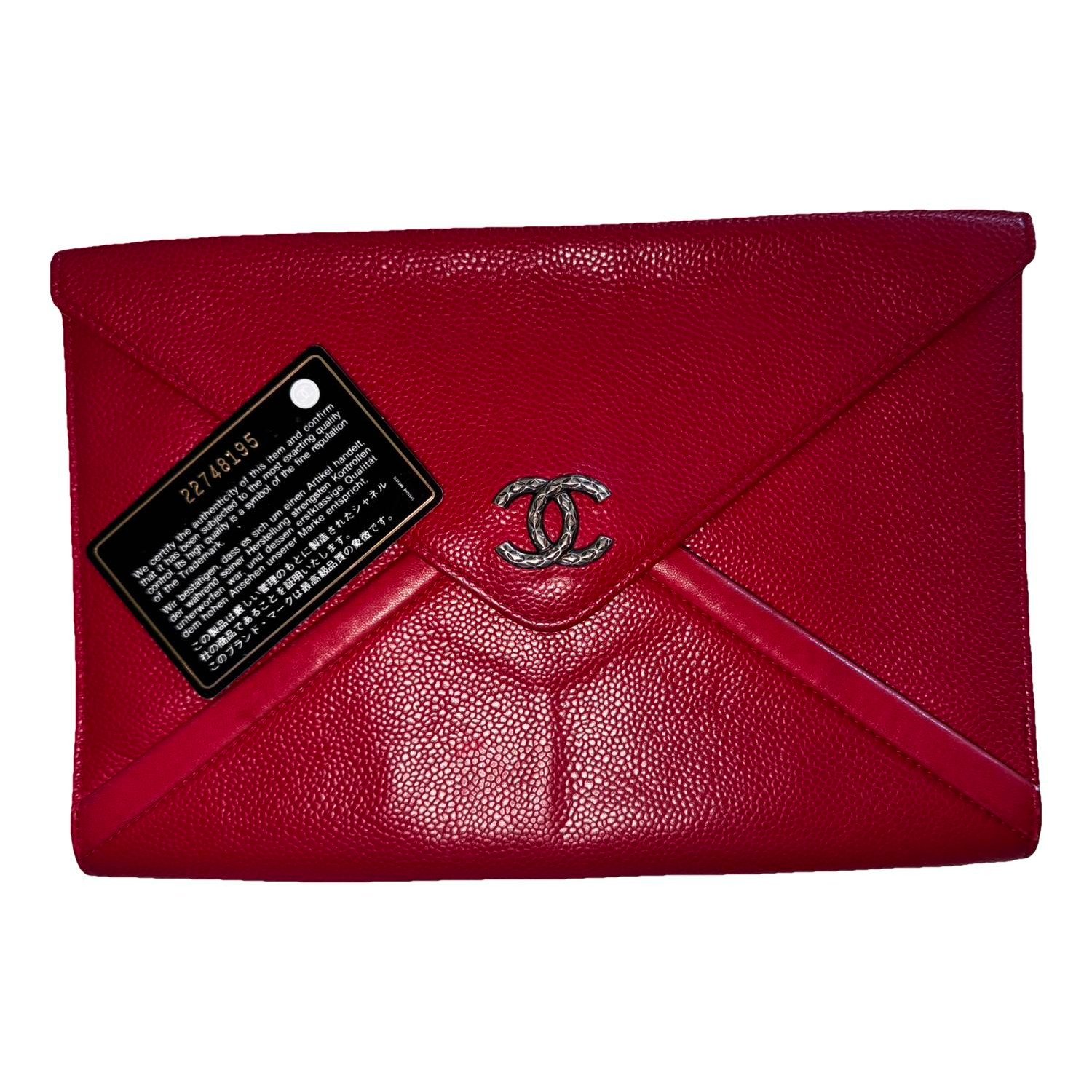 2.55 leather clutch bag