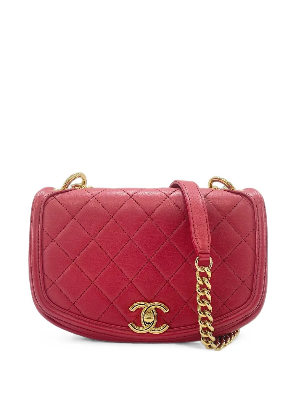 Matelassé CC turn-lock shoulder bag