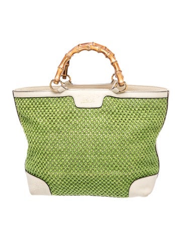 Raffia Top Handle Bag