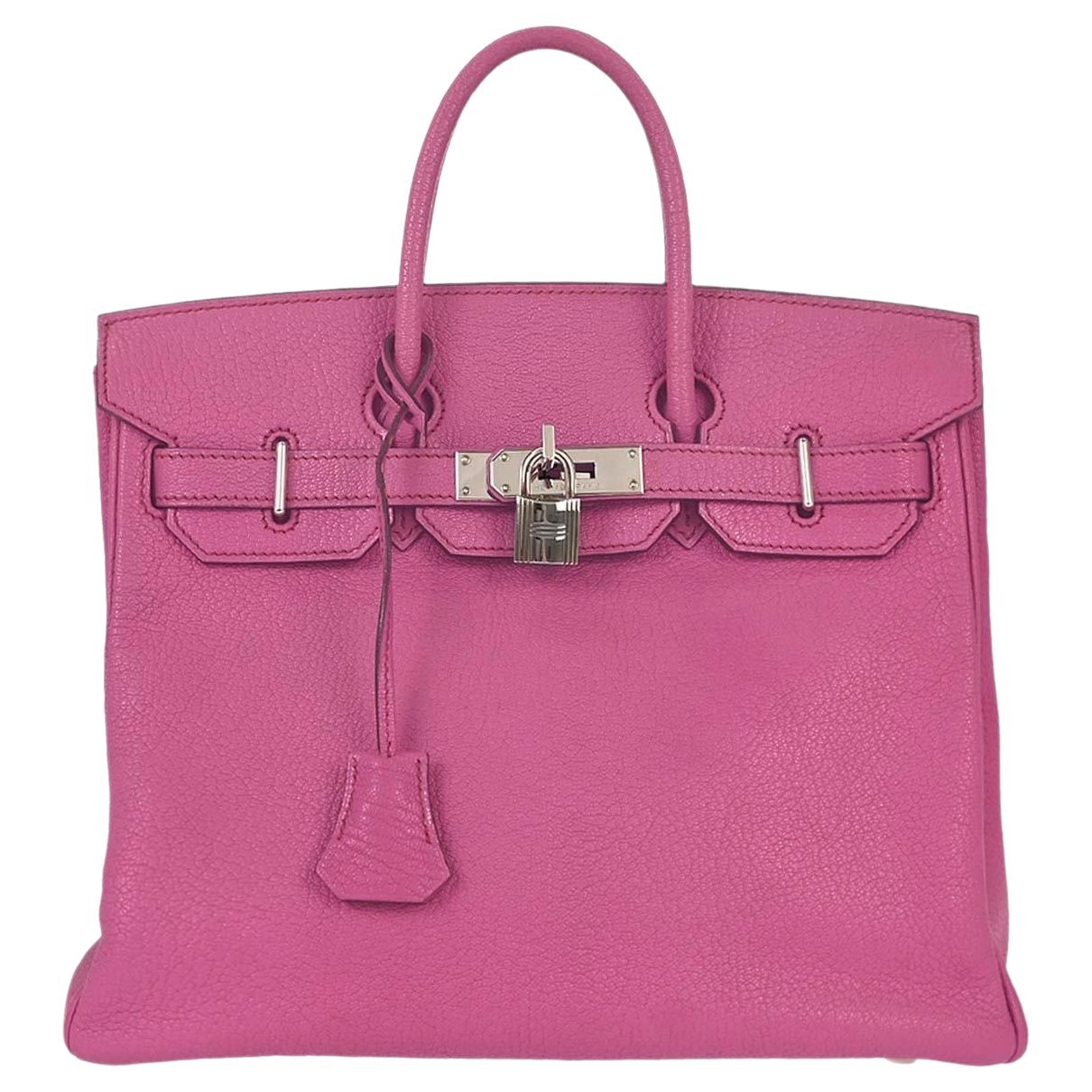 Hermes Birkin Handbag Pink Chèvre Coromandel Leather