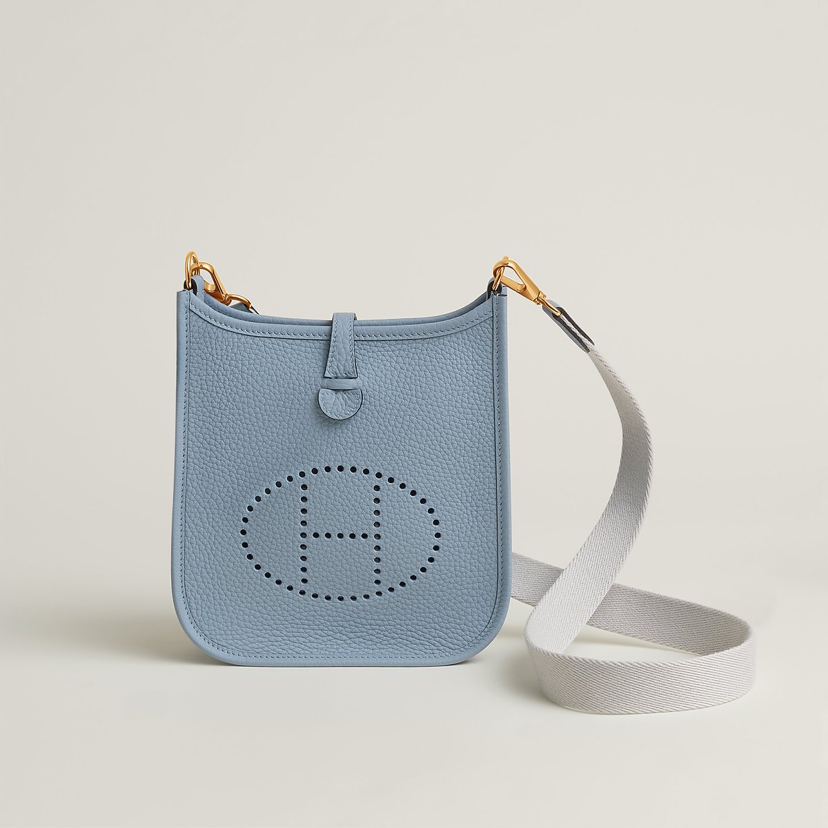 Hermès Evelyne 16 Amazone bag Bleu Lin/Gris Perle | BagUSeek