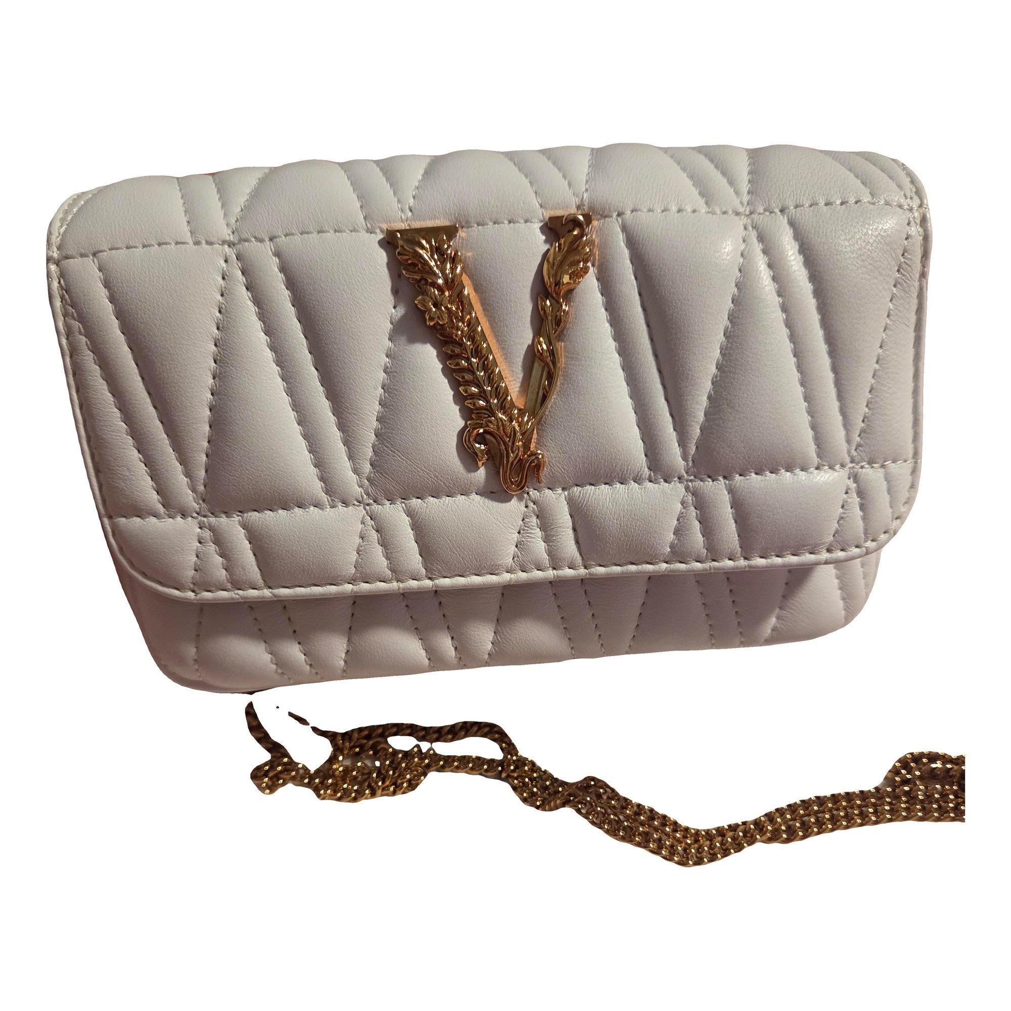 Versace Virtus leather handbag