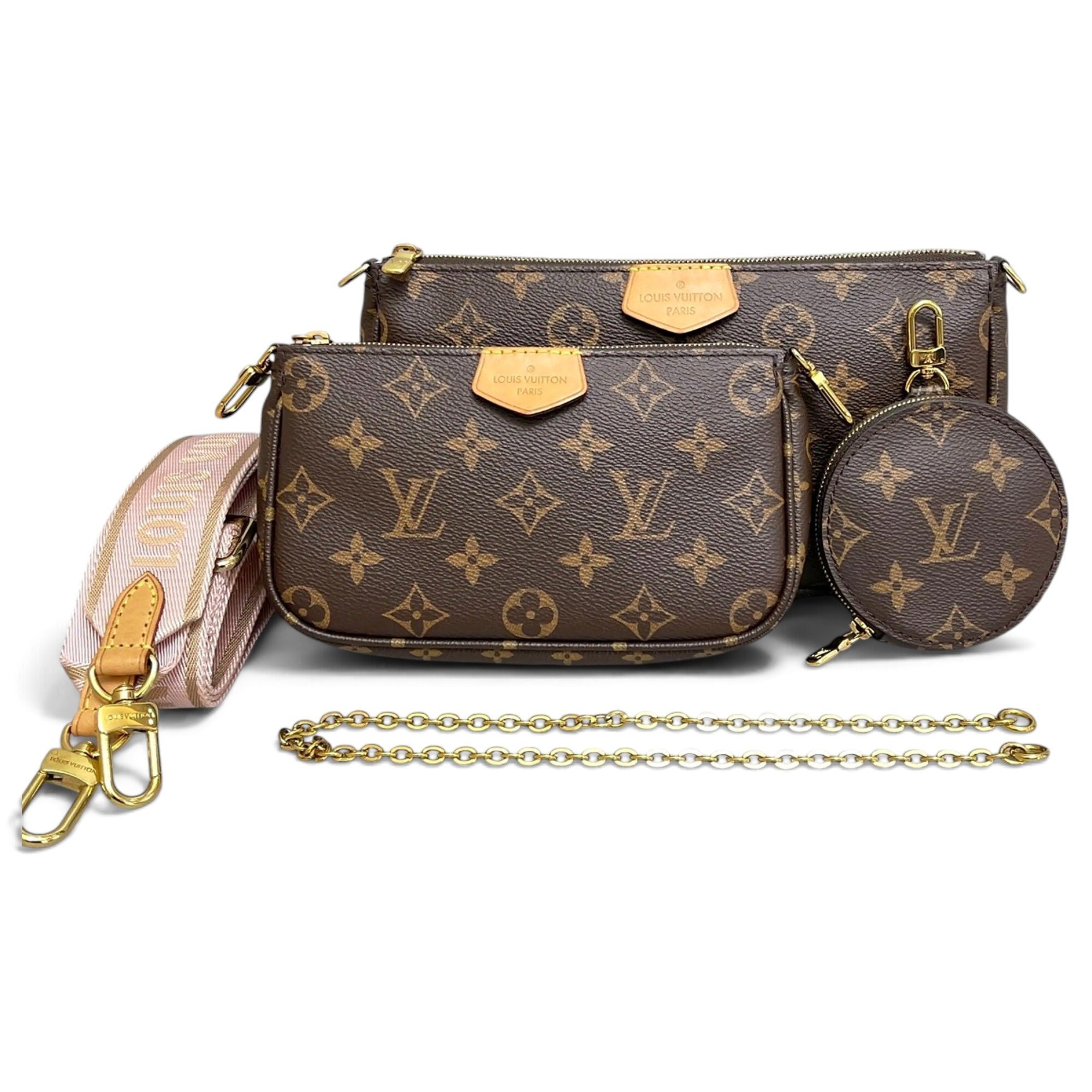 Multi Pochette Accessoires vinyl handbag