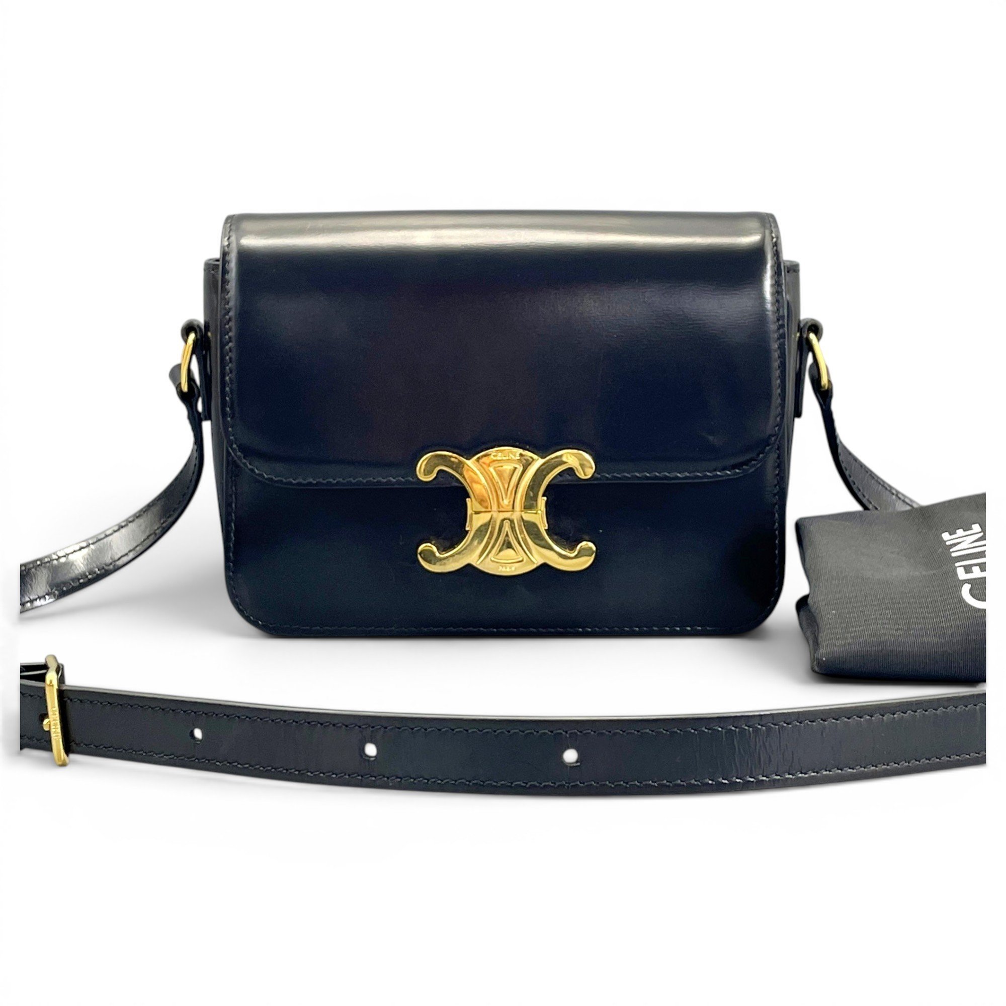 Triomphe leather handbag