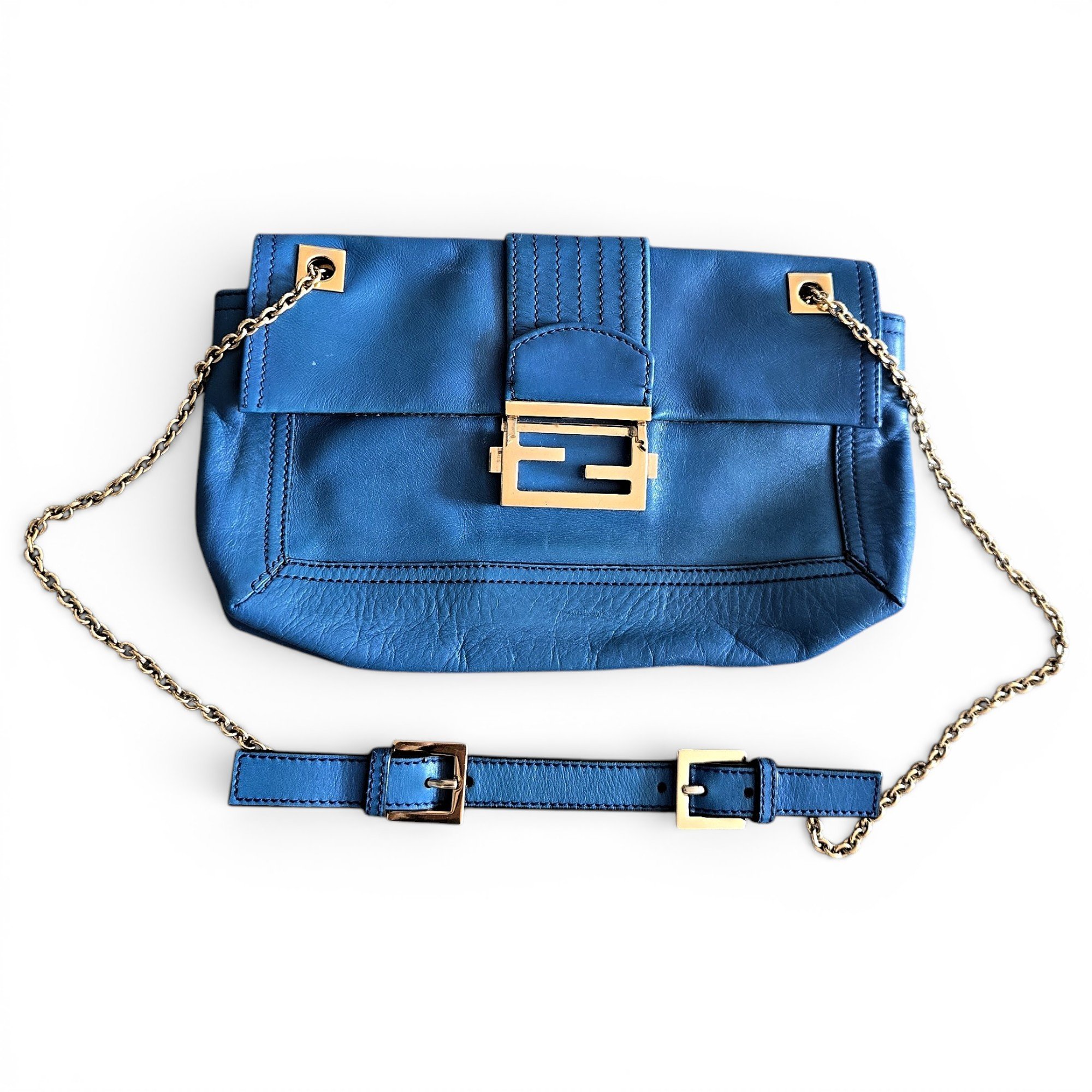 Fendi Baguette Chain leather handbag