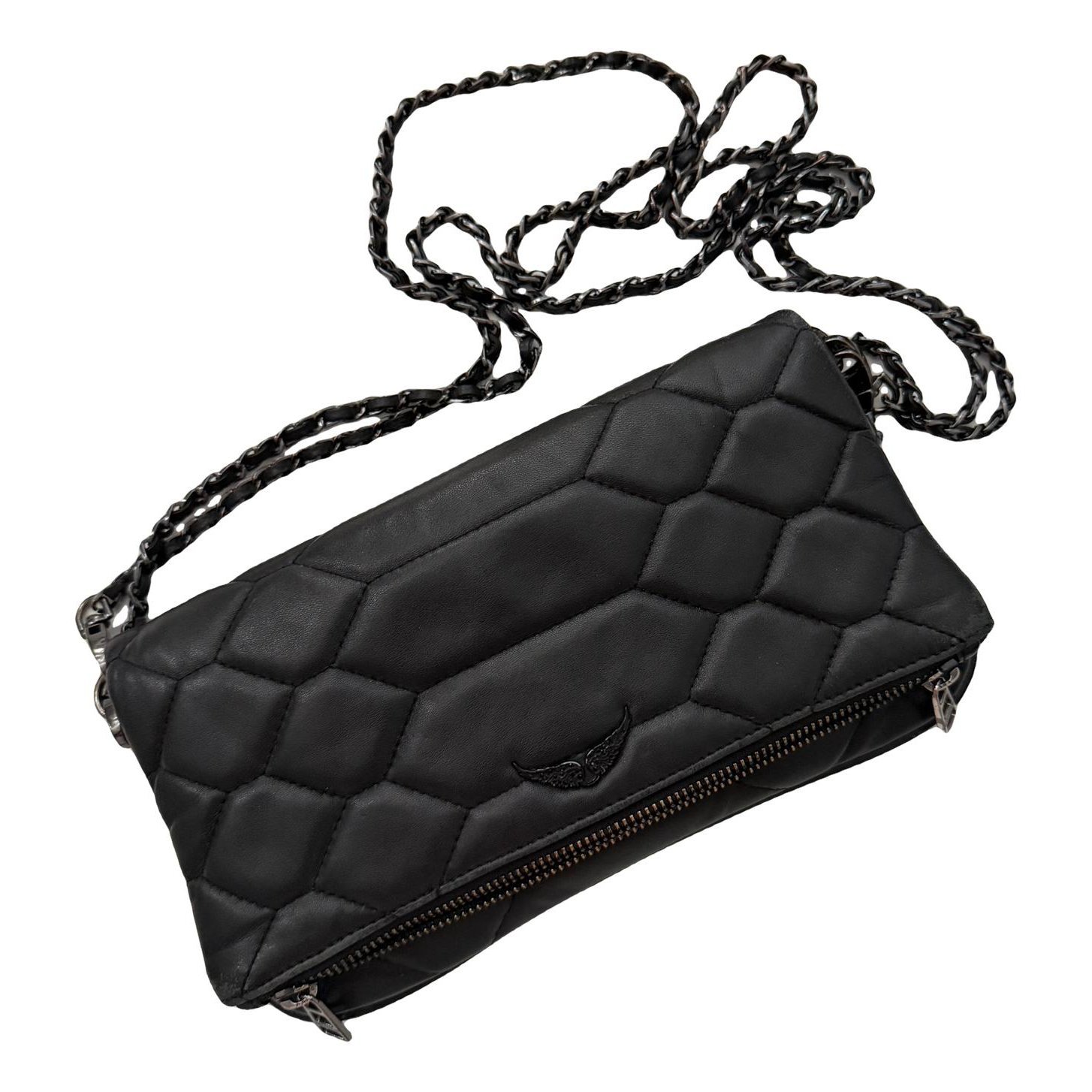 Rock leather crossbody bag