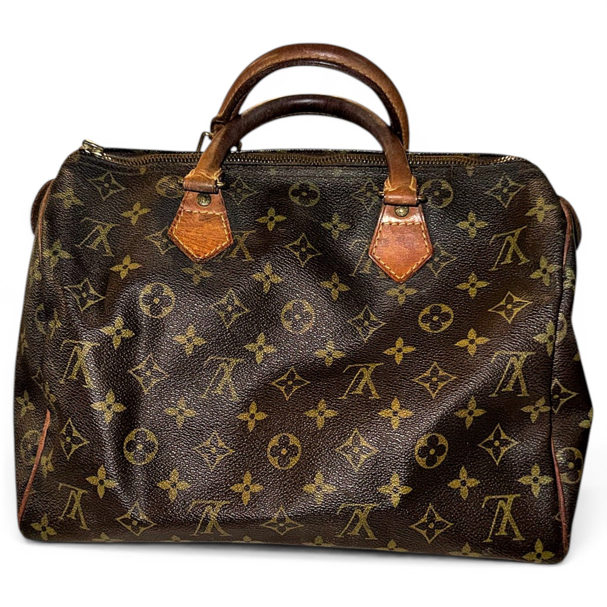 Speedy leather handbag