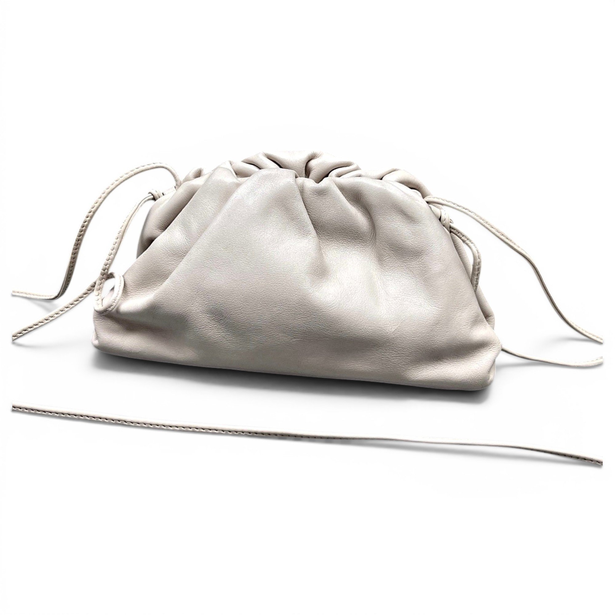 Pouch leather handbag
