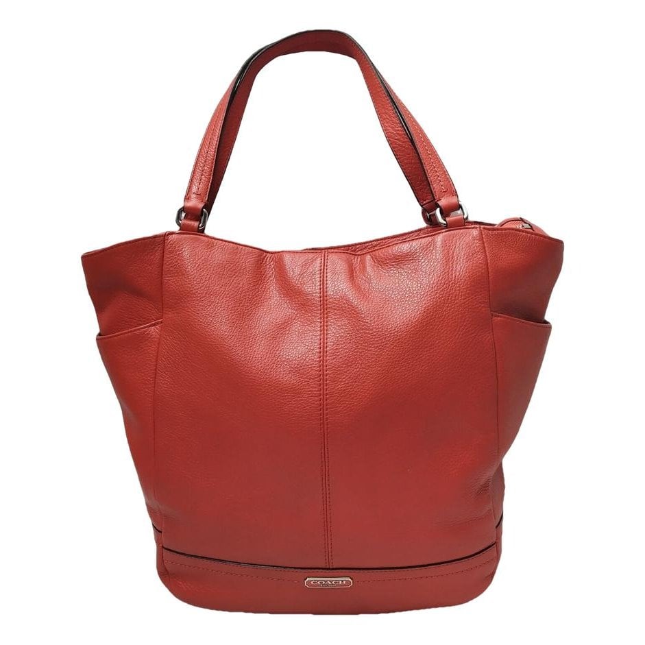 Leather tote
