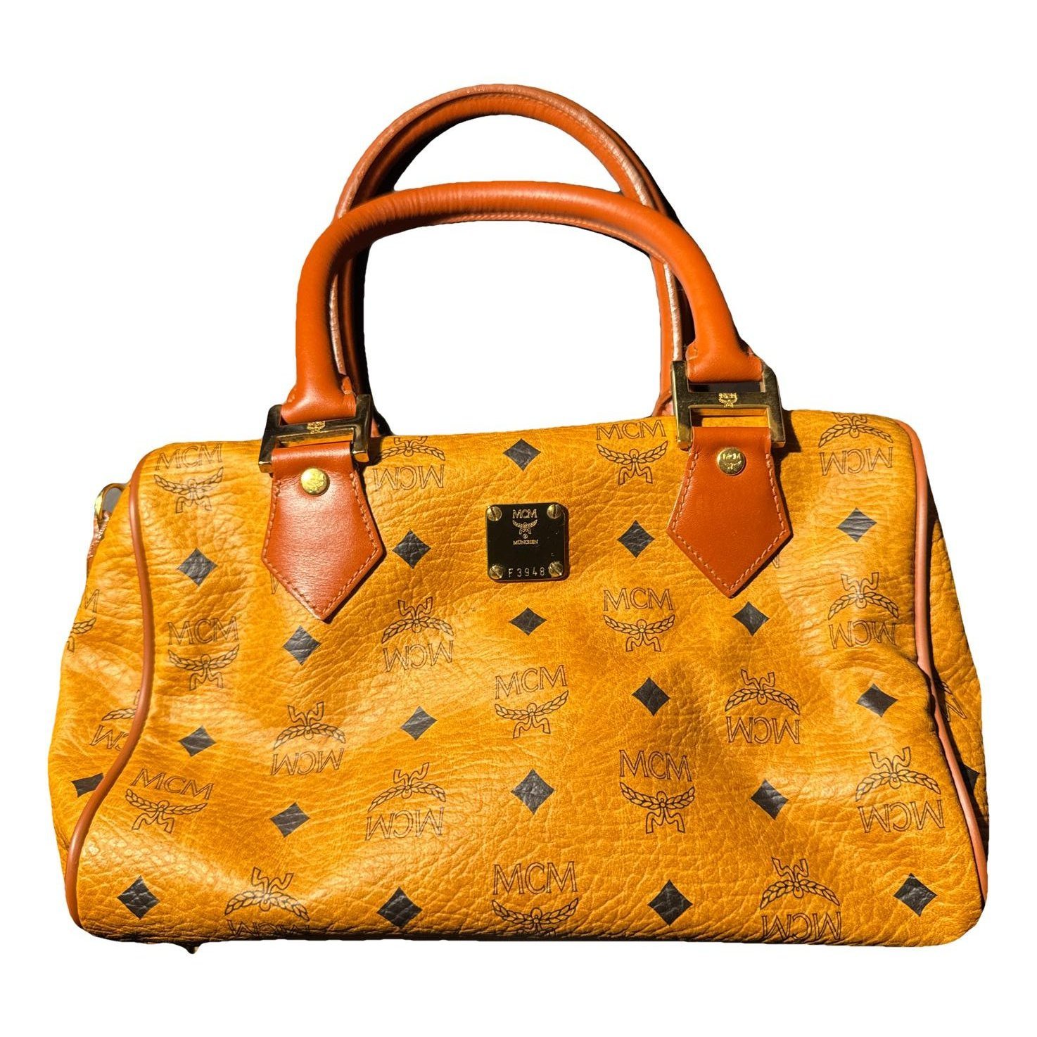 MCM Boston leather handbag