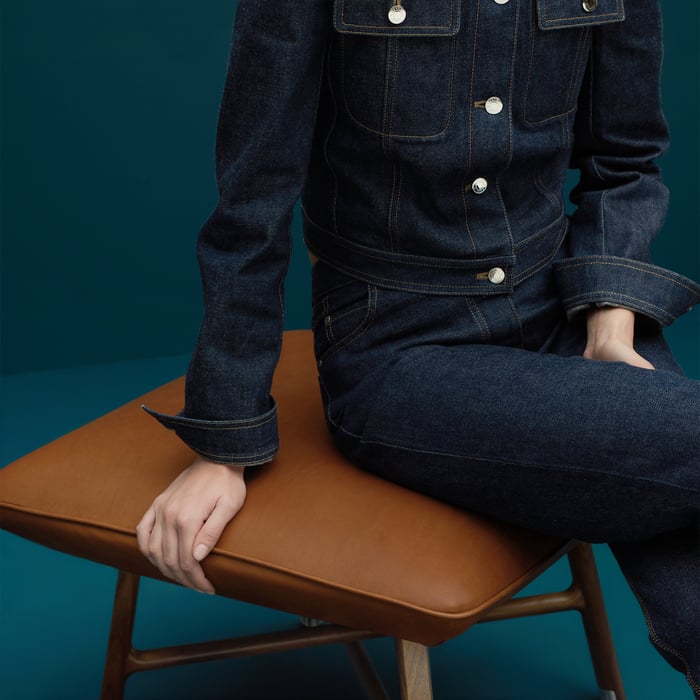 Les Necessaires d'Hermès "Carre d'Assise" Low Stool, High Model