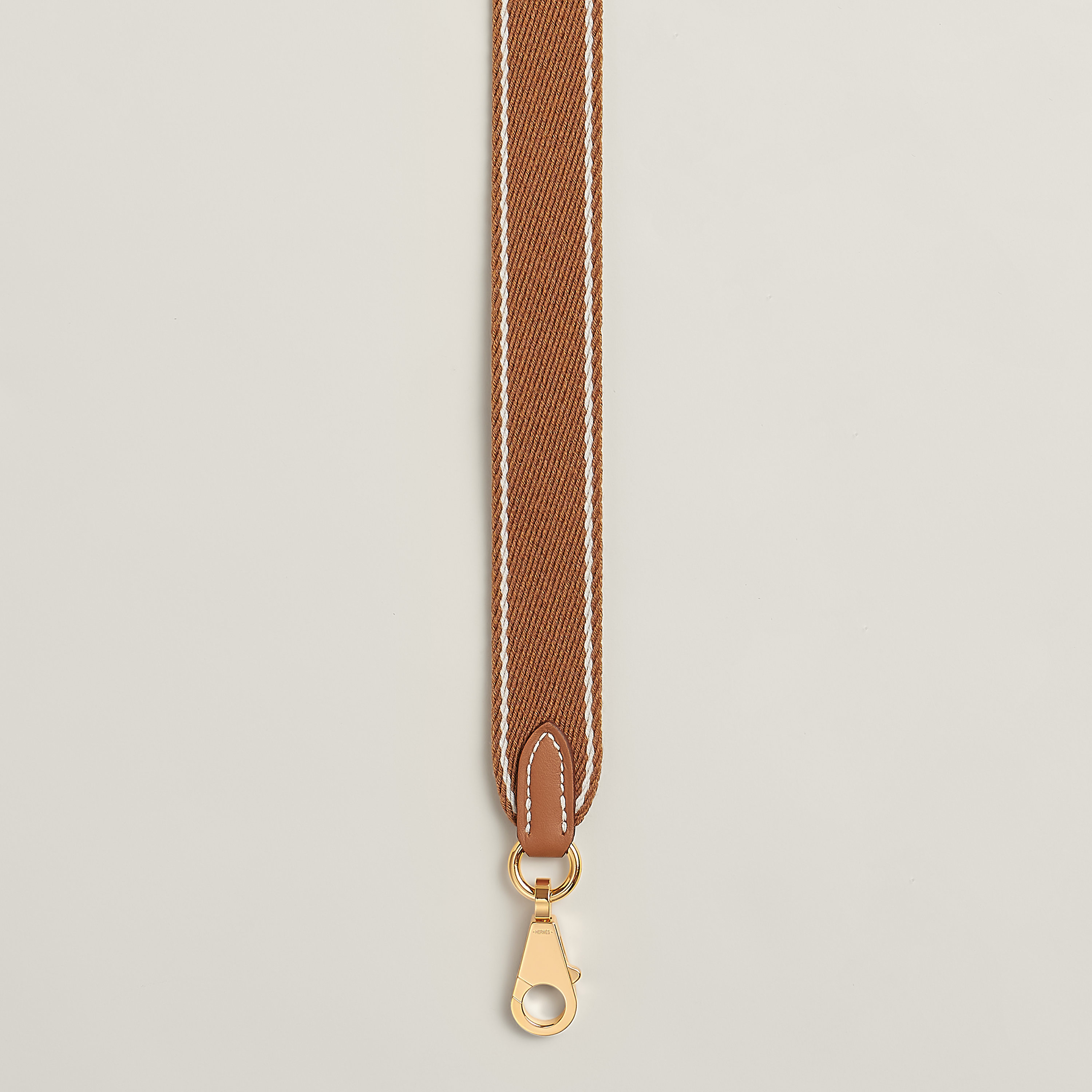 Sangle Wooly Sellier bicolor bag strap
