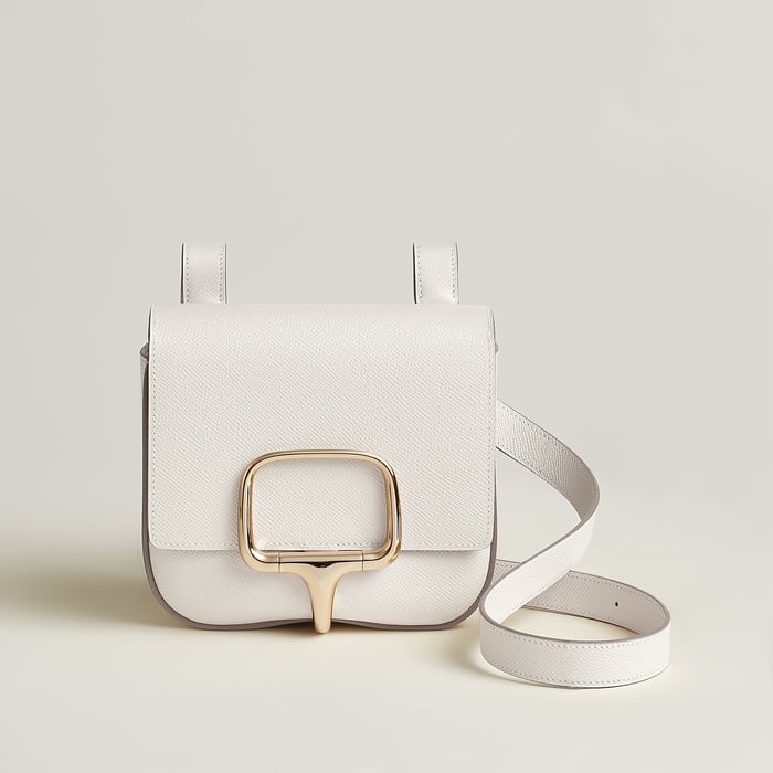 Gris Pâle Hermès Della Cavalleria Mini Bag II