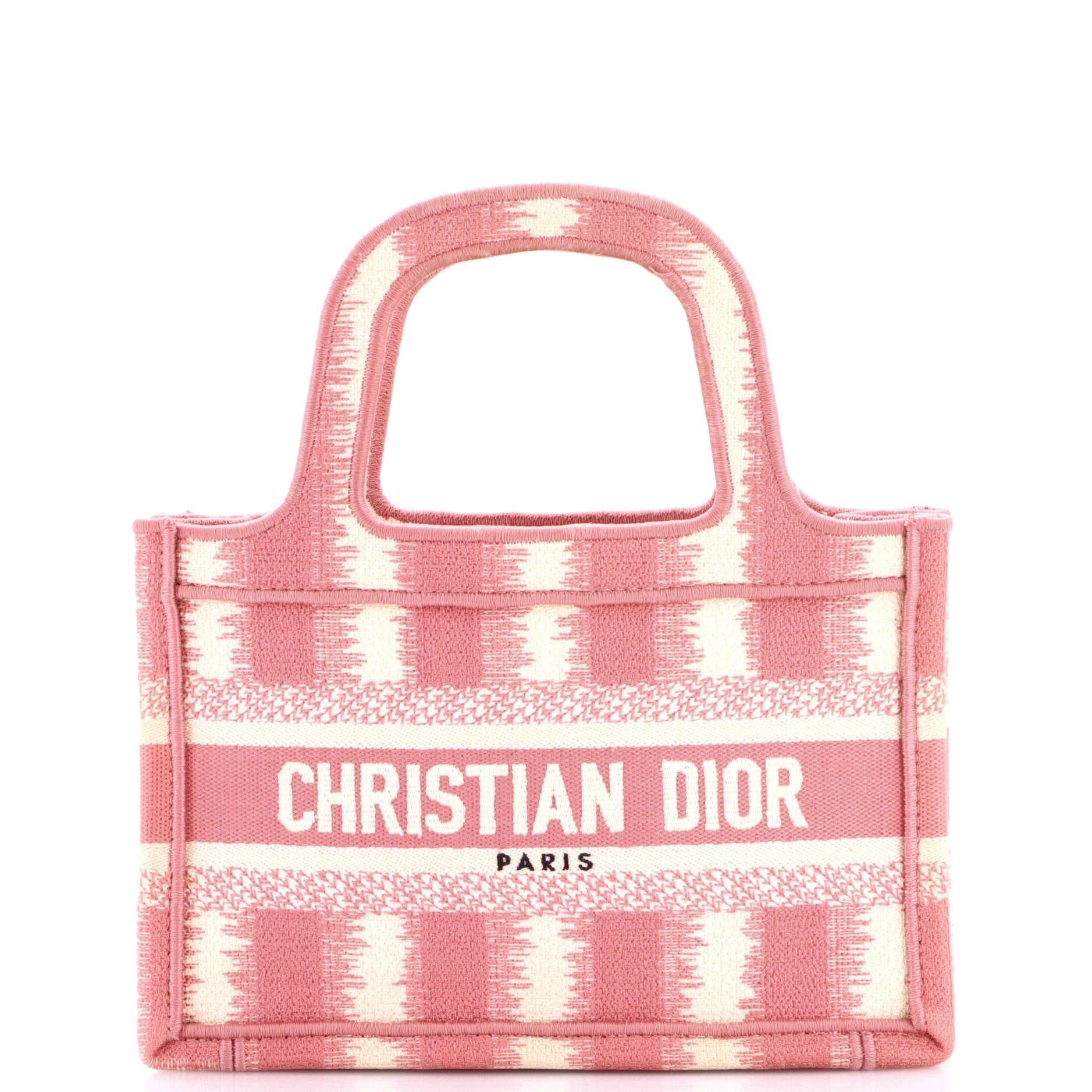 Book Tote Embroidered Canvas Mini