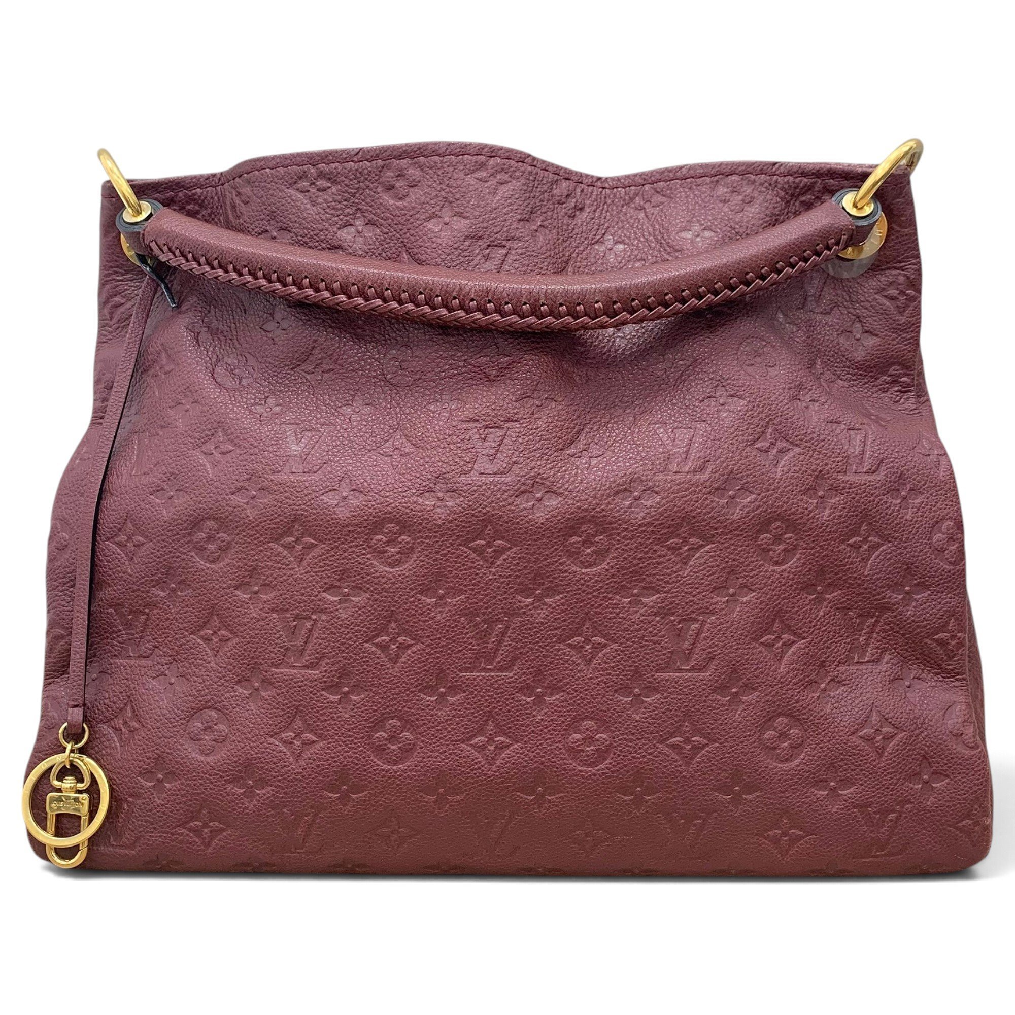 Artsy leather handbag