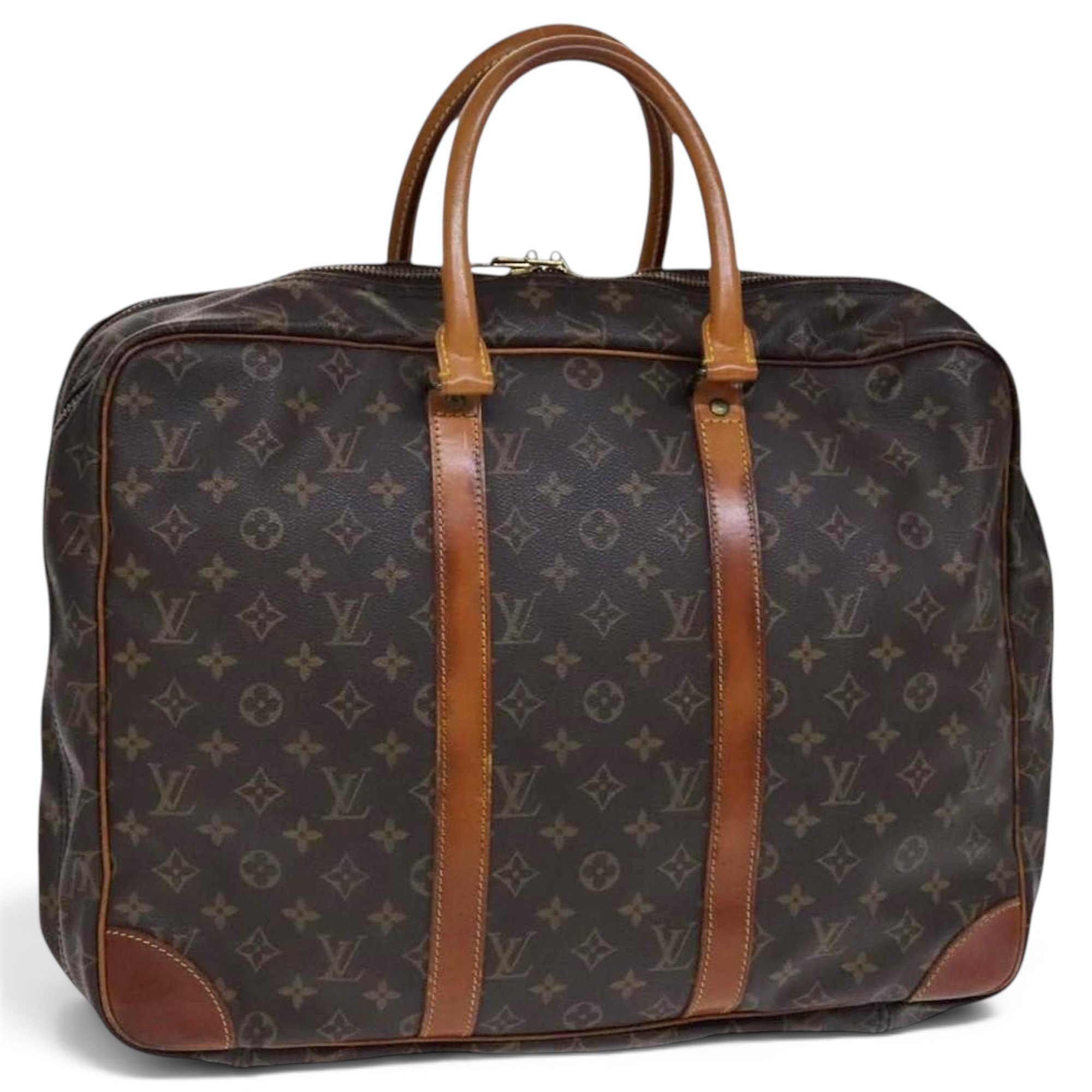Leather travel bag