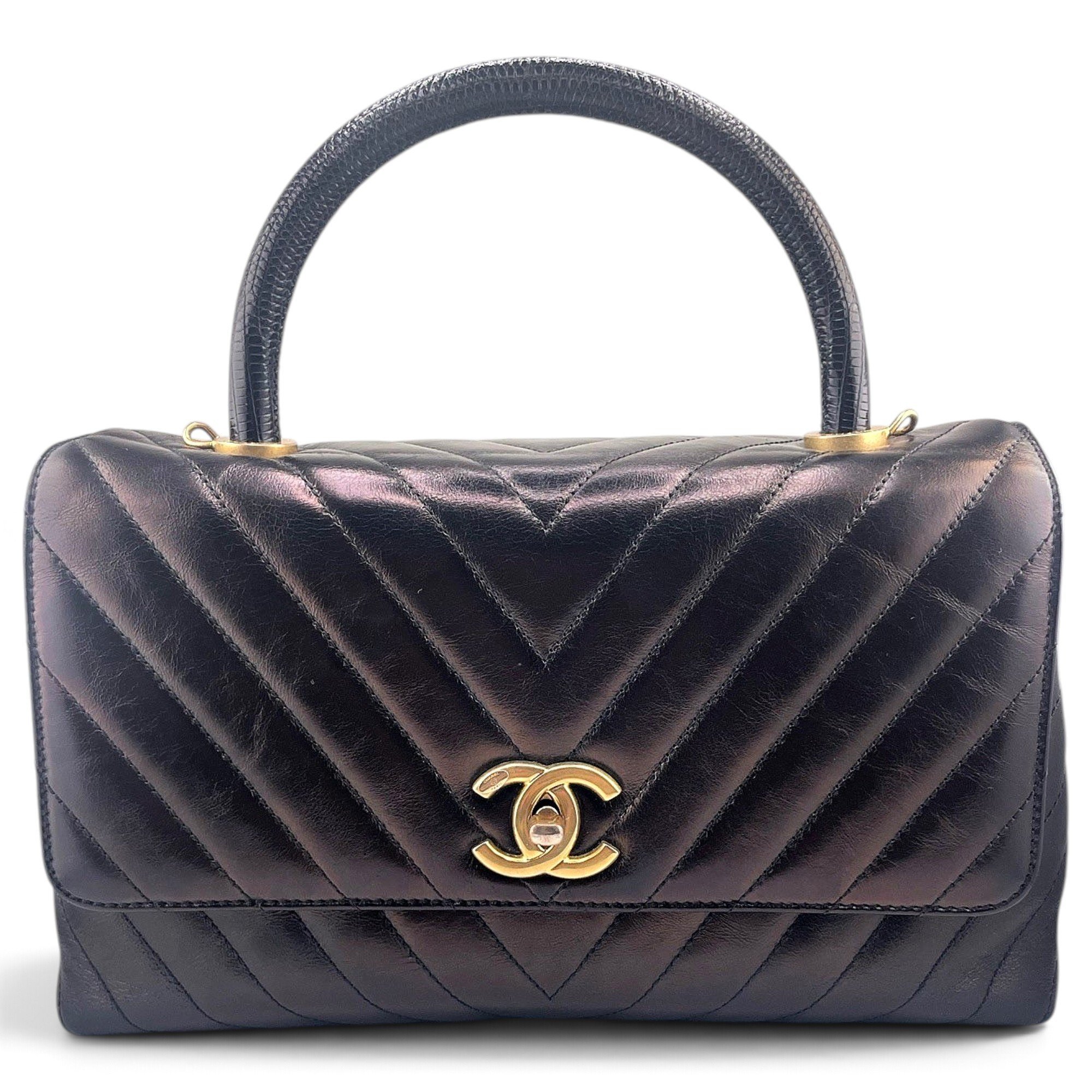 Coco Handle leather handbag