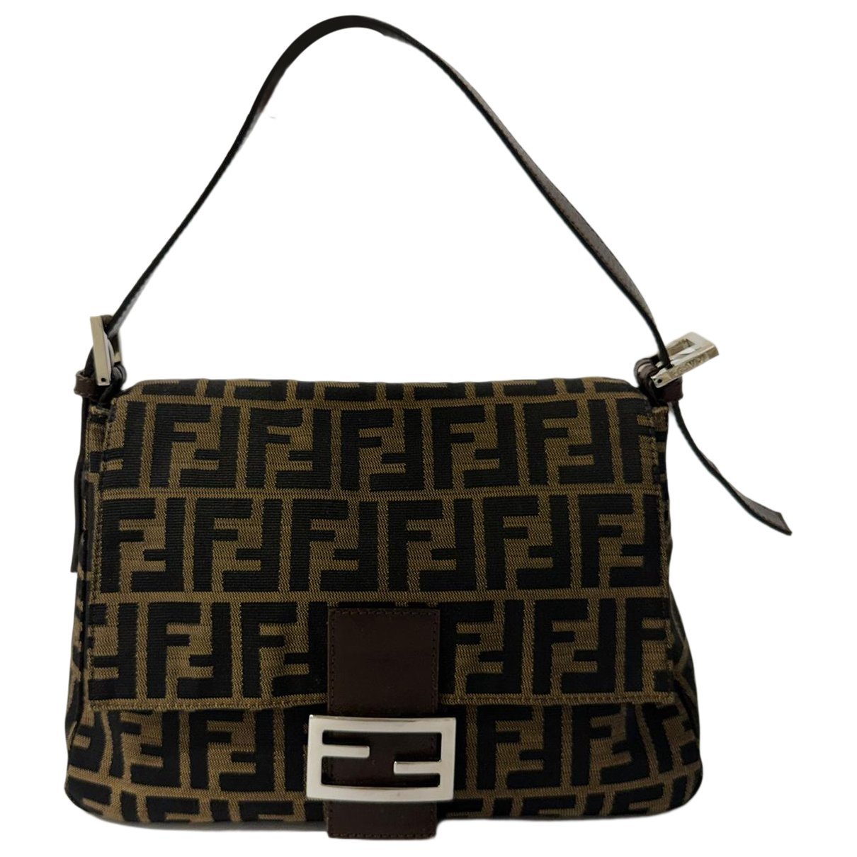 Fendi Mamma Baguette leather handbag