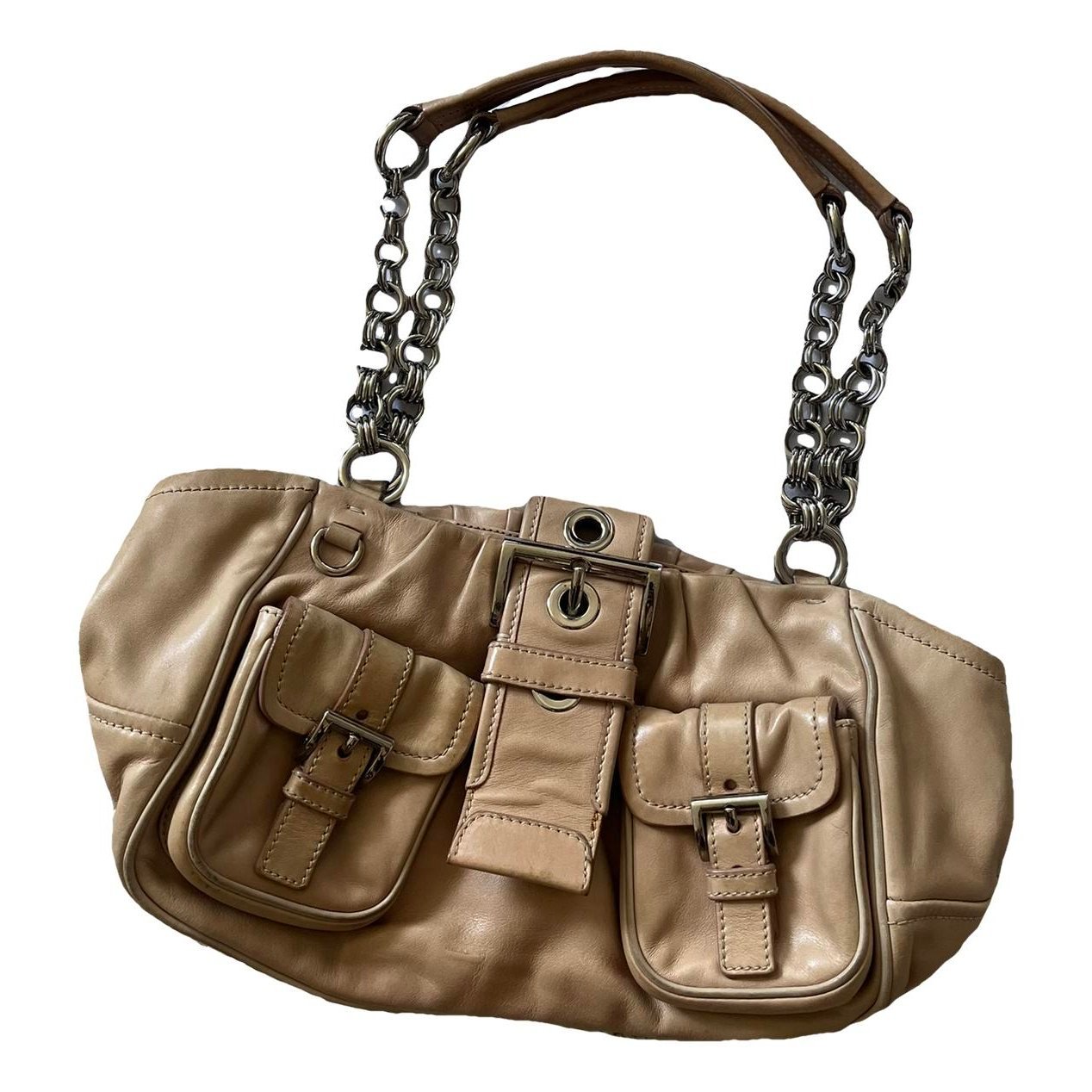 Moon leather handbag