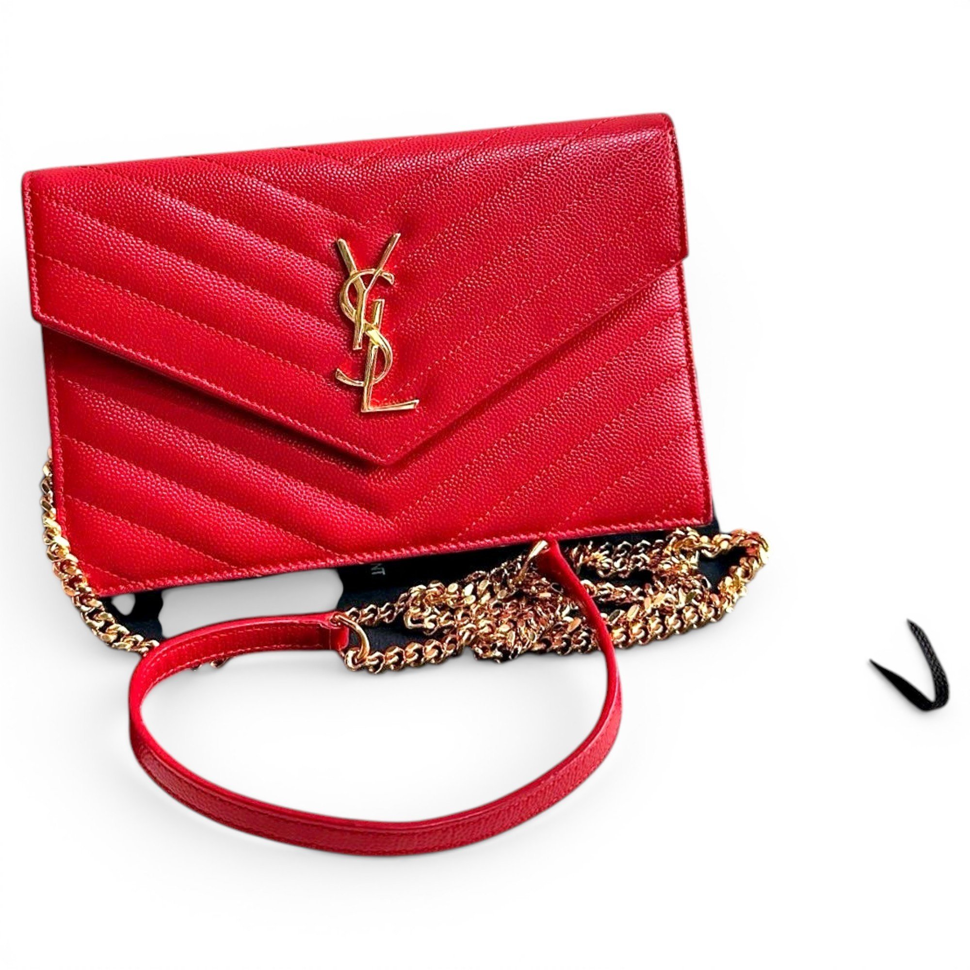 Portefeuille enveloppe leather handbag