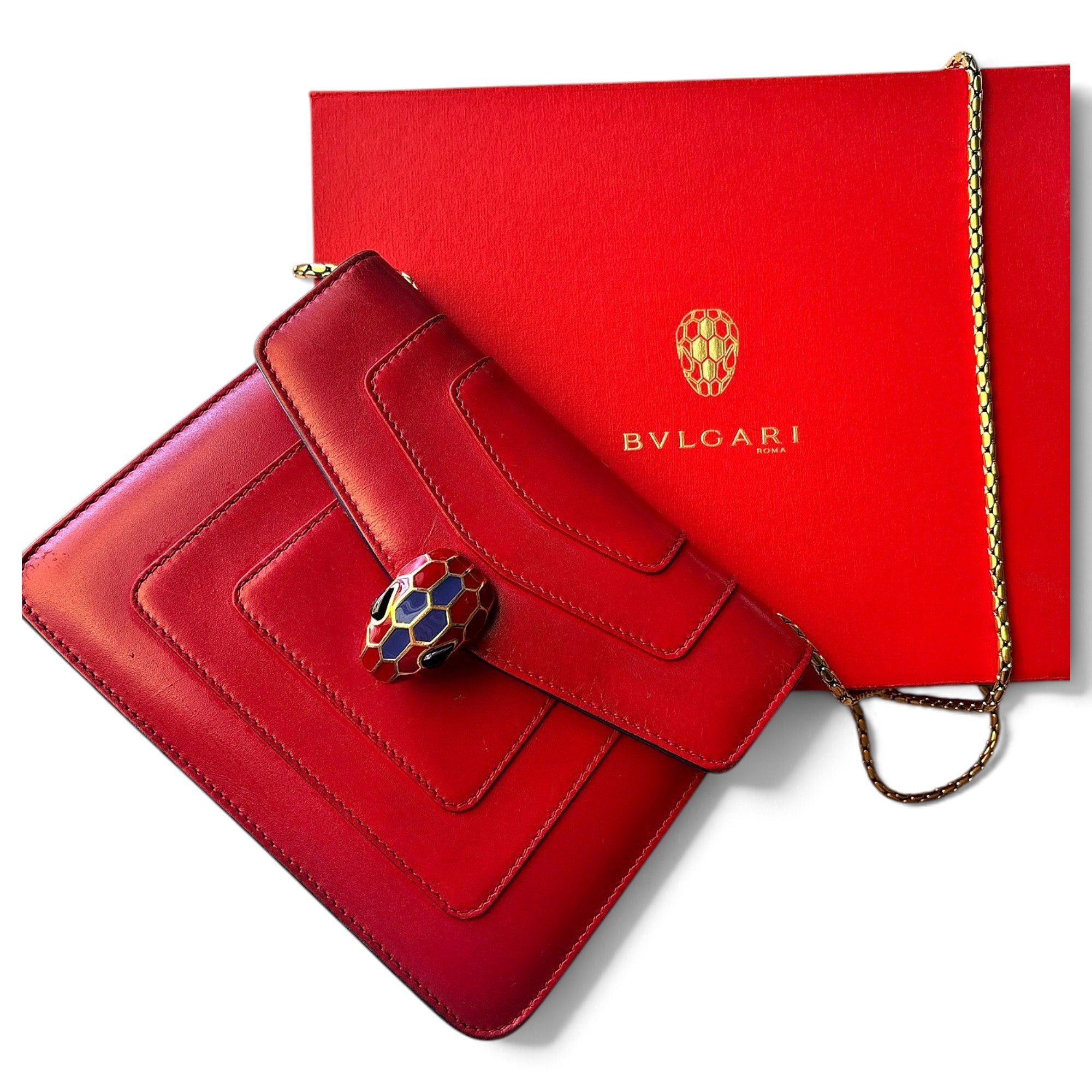 Serpenti leather crossbody bag