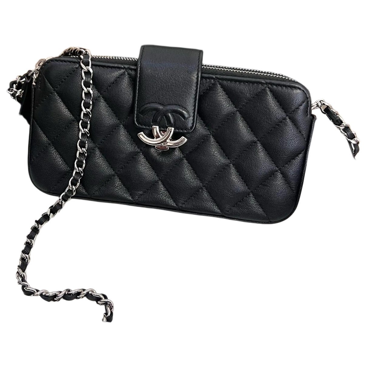 Wallet On Chain Cambon leather crossbody bag