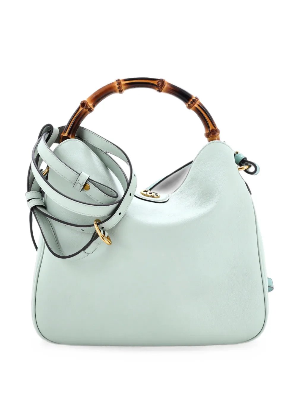 Diana NM Bamboo Leather Medium shoulder bag