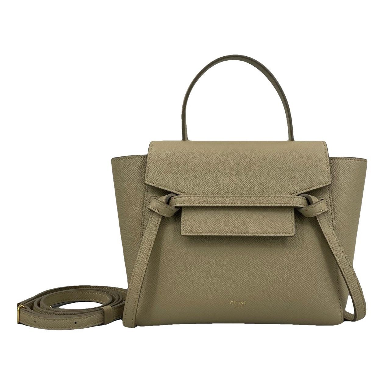 Belt leather handbag