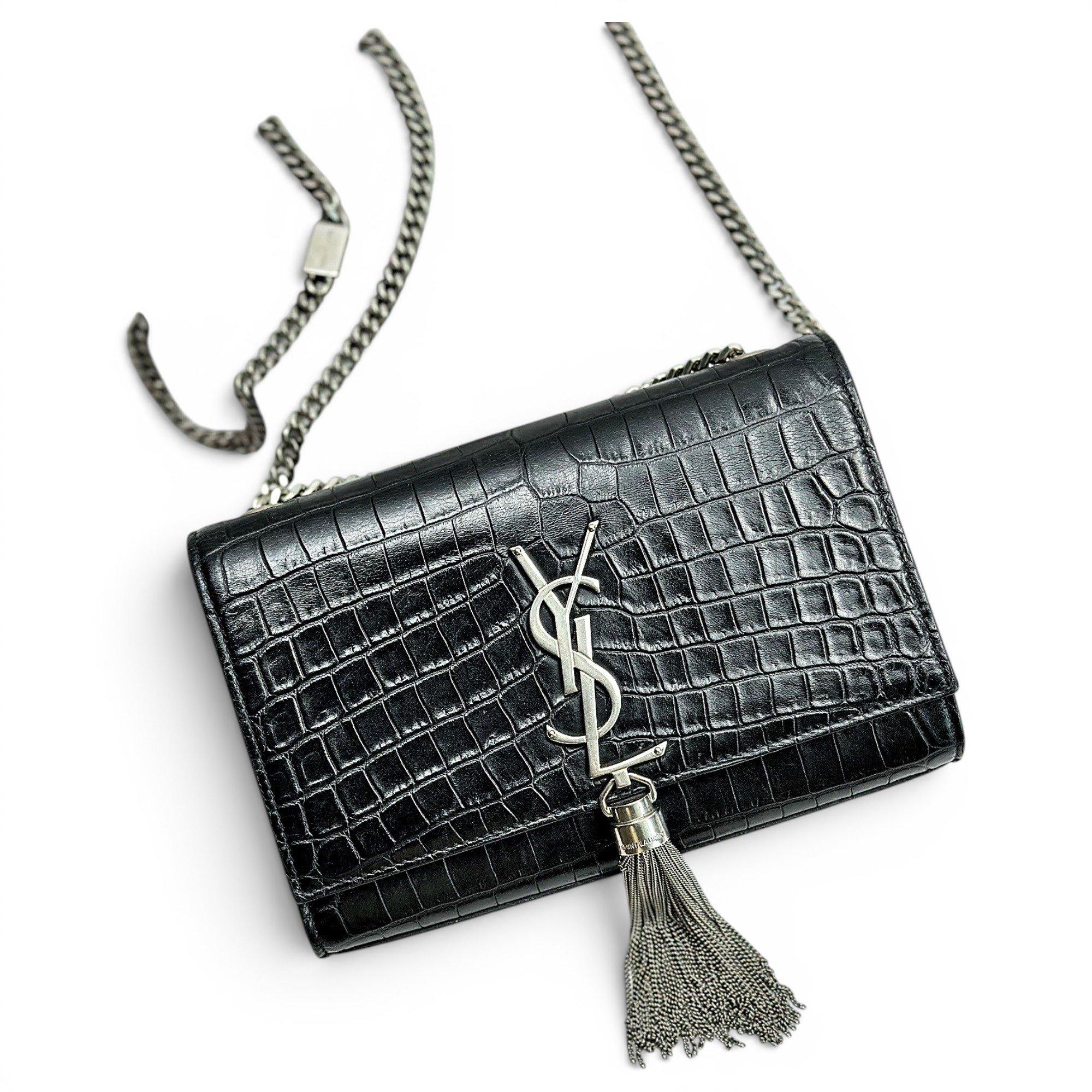 Pompom Kate leather crossbody bag
