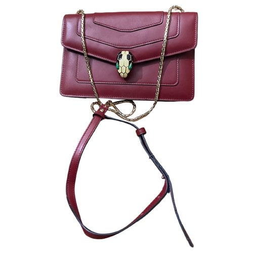 Serpenti leather handbag