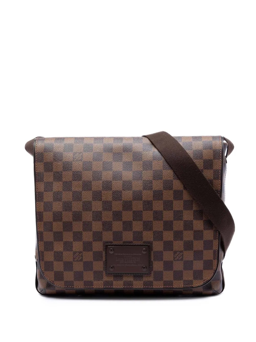 2010 Damier Ebene Brooklyn MM crossbody bag