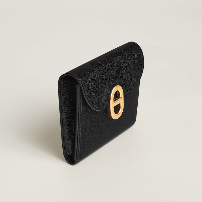 Noir Maillon Compact Wallet