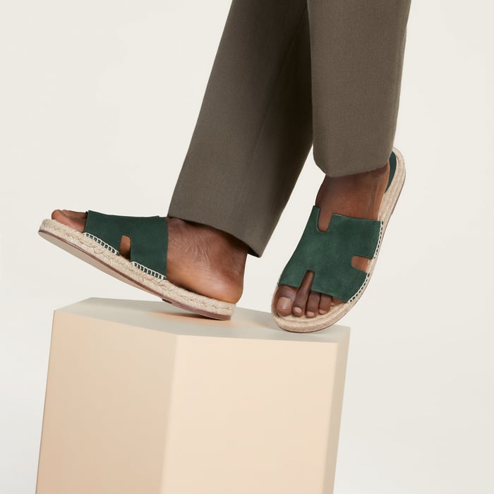Vert Bouteille Antigua Espadrille