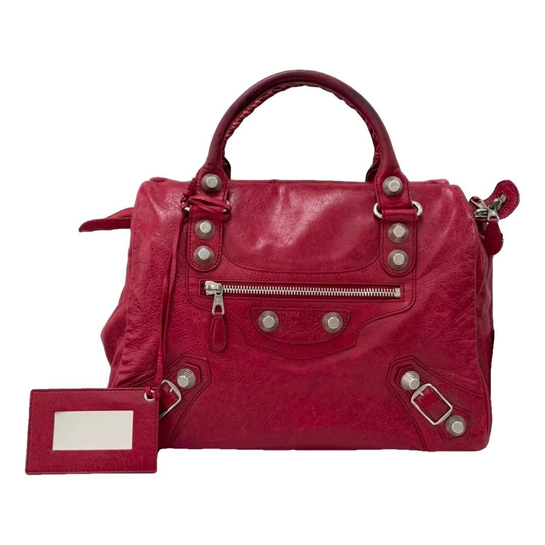 Work leather handbag