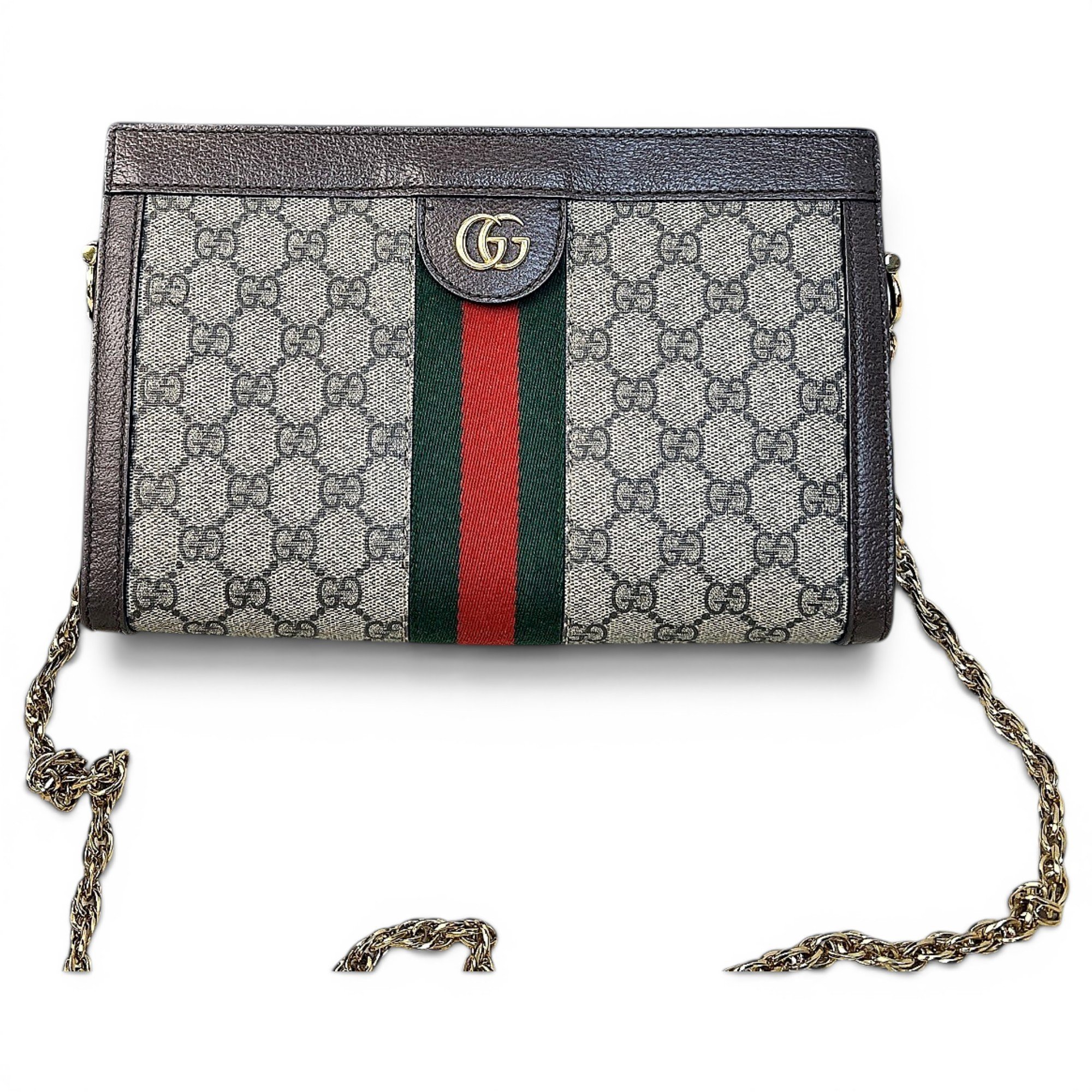 Ophidia Chain leather handbag