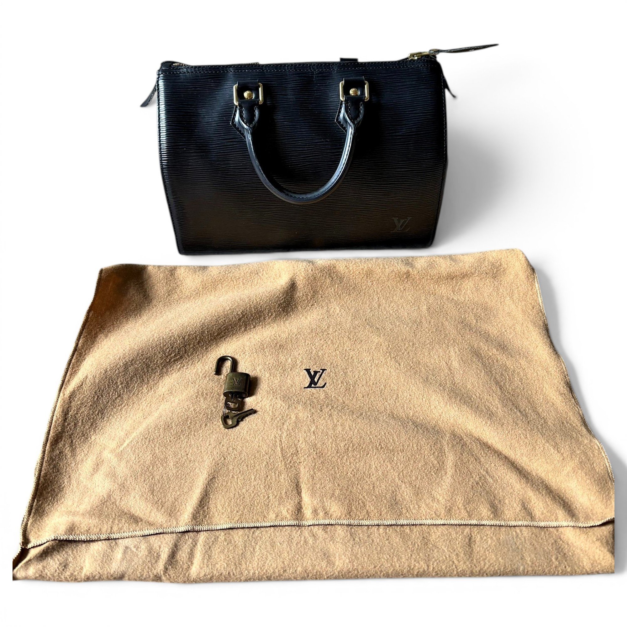 Speedy leather handbag