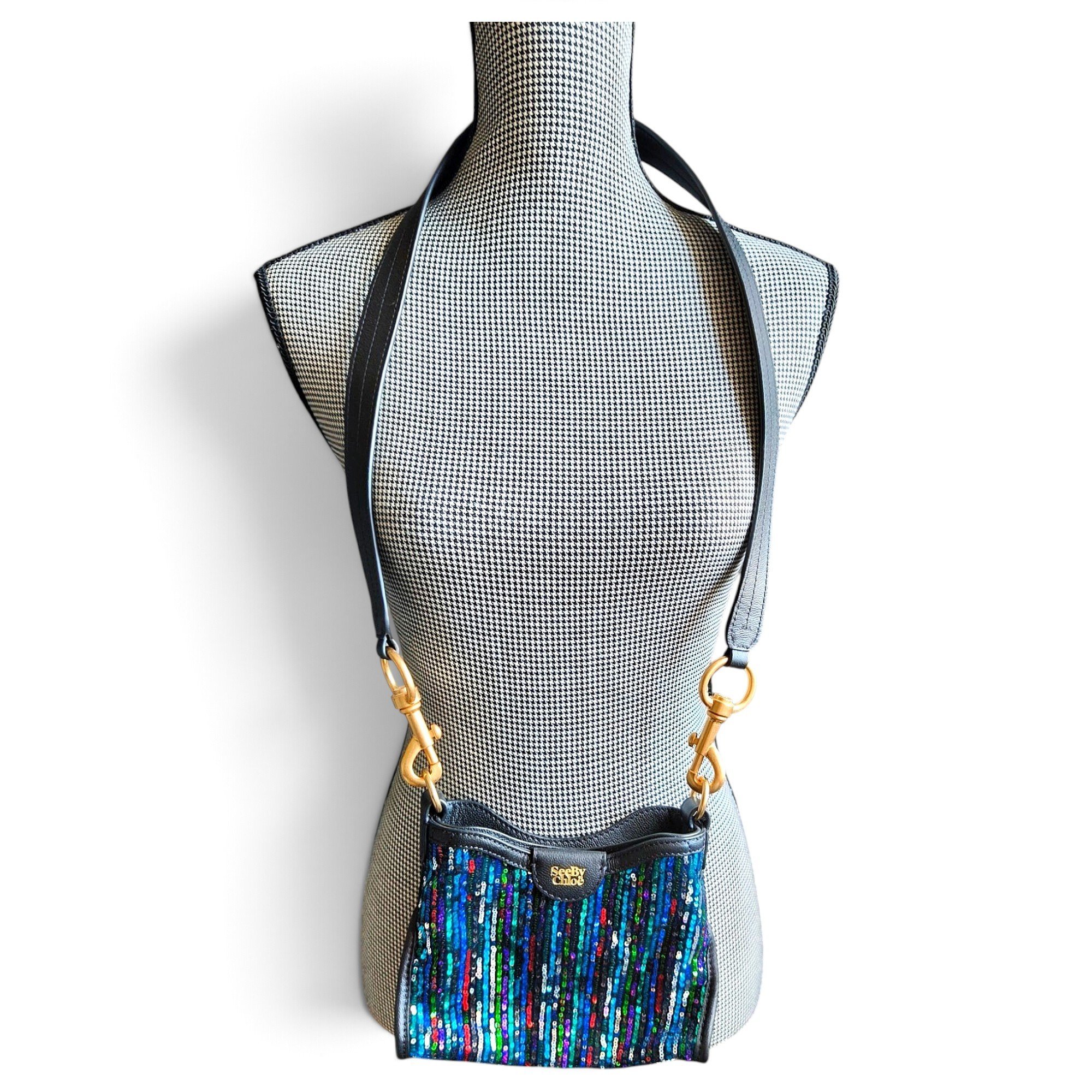 Velvet crossbody bag