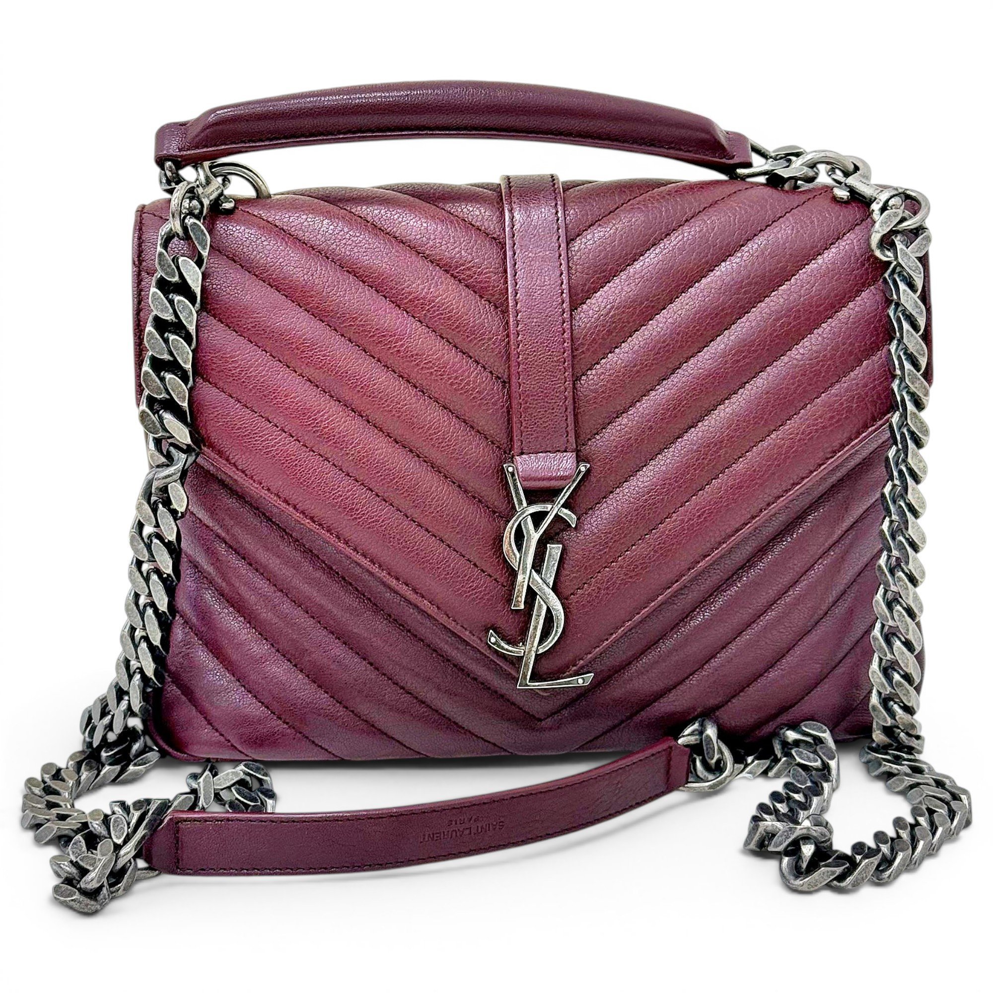 Collége monogramme leather handbag