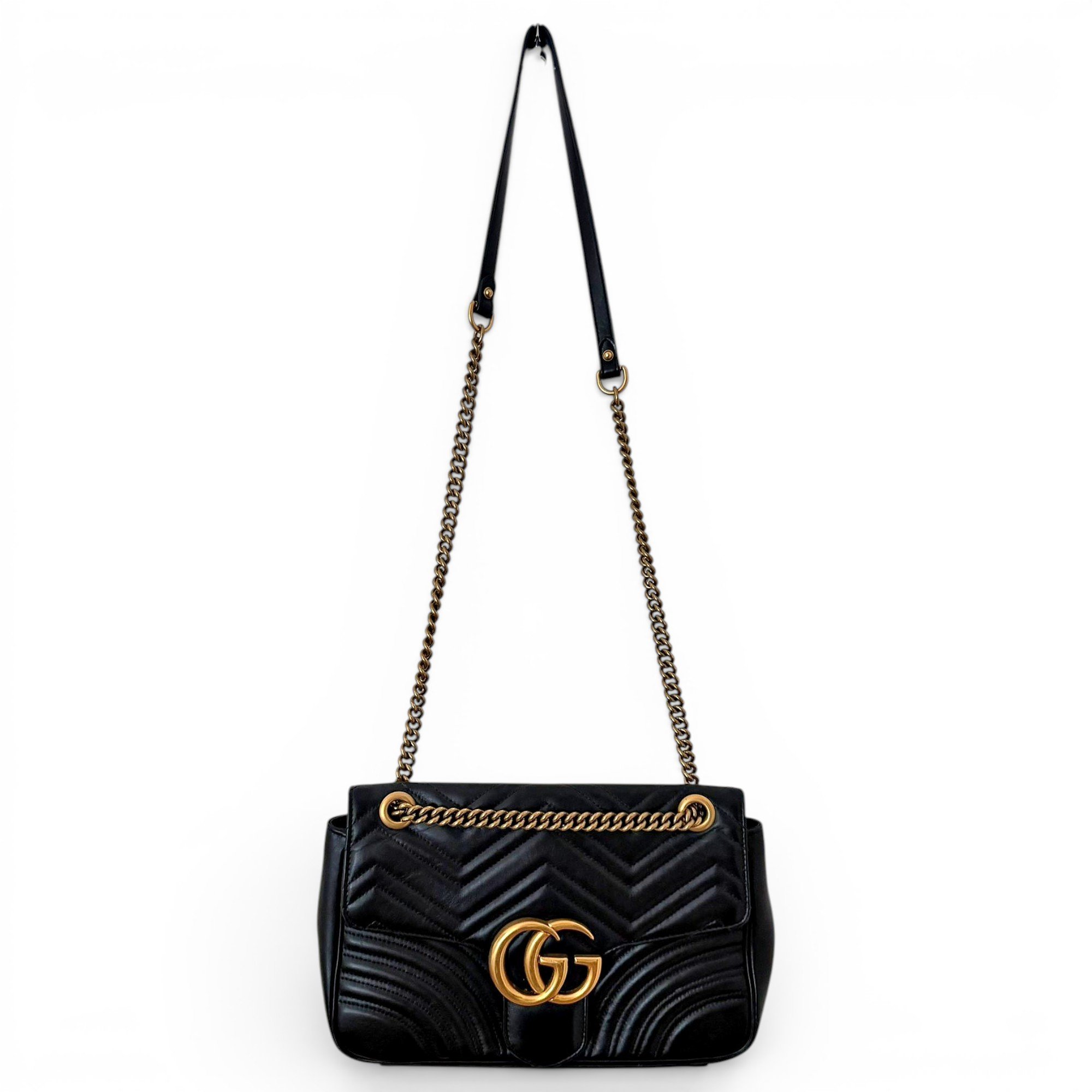 GG Marmont Flap leather crossbody bag
