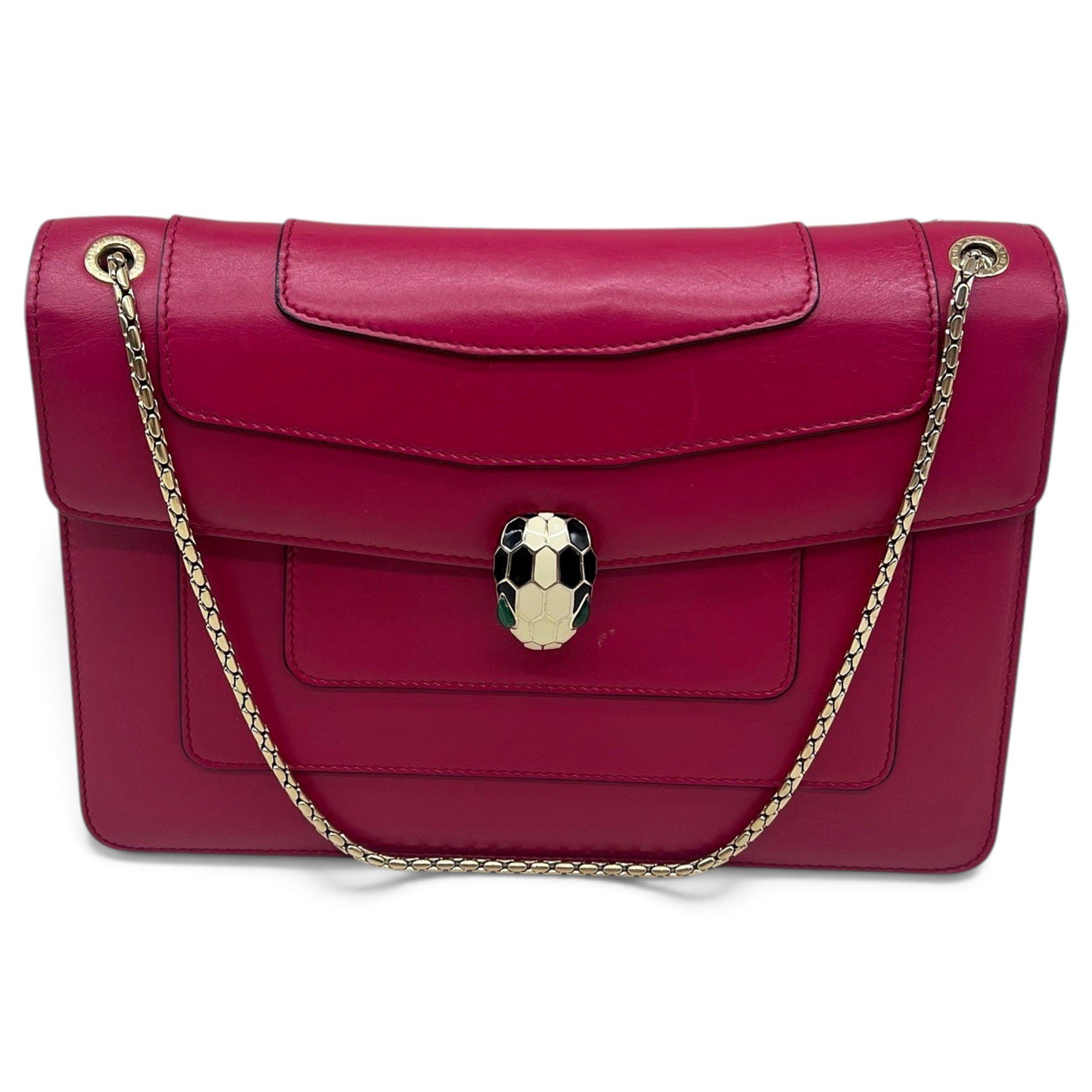 Serpenti leather handbag